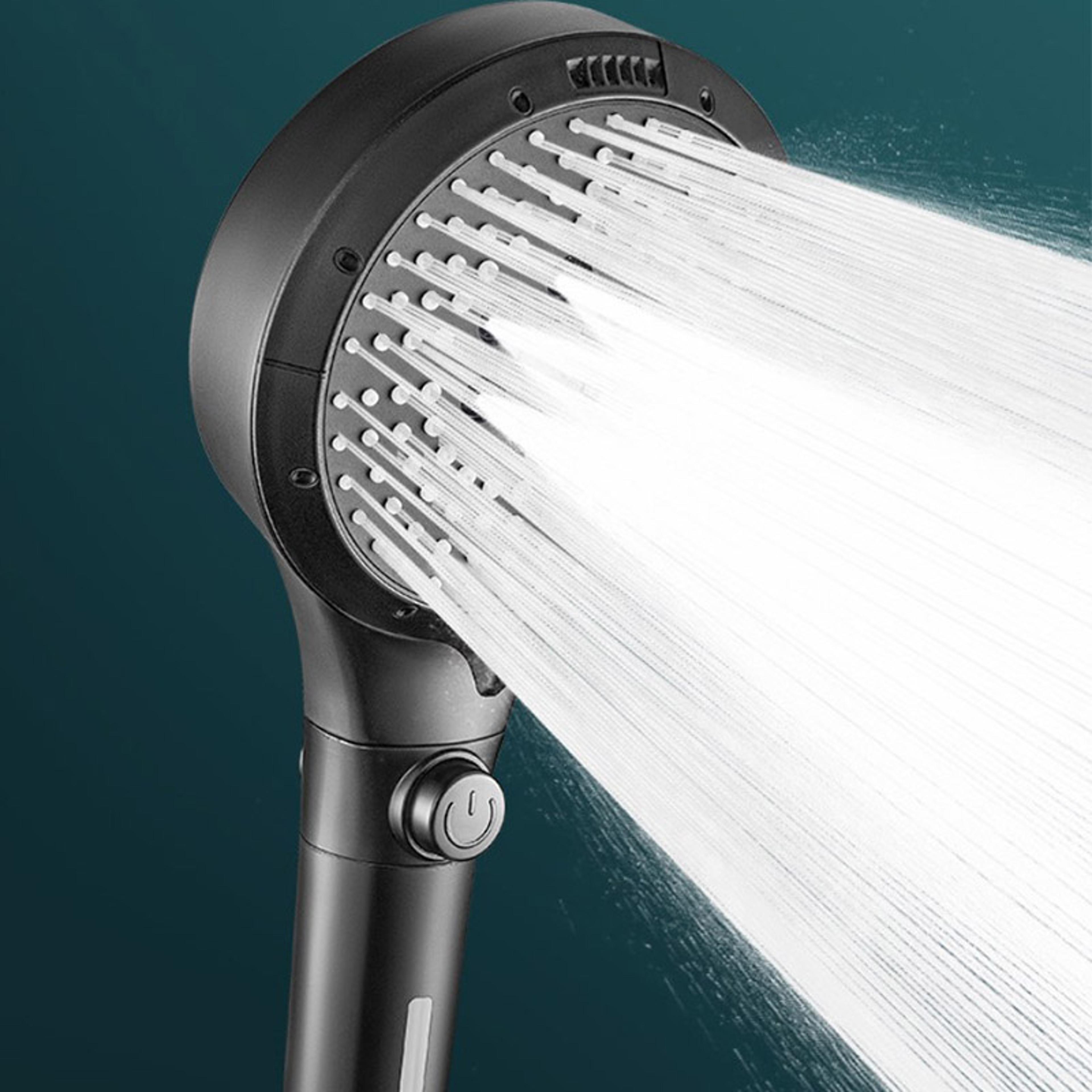 Multifunctional SixSpeed Shower Head Enhanced Booster Adjustable Shower Head For Household Bathroom 0