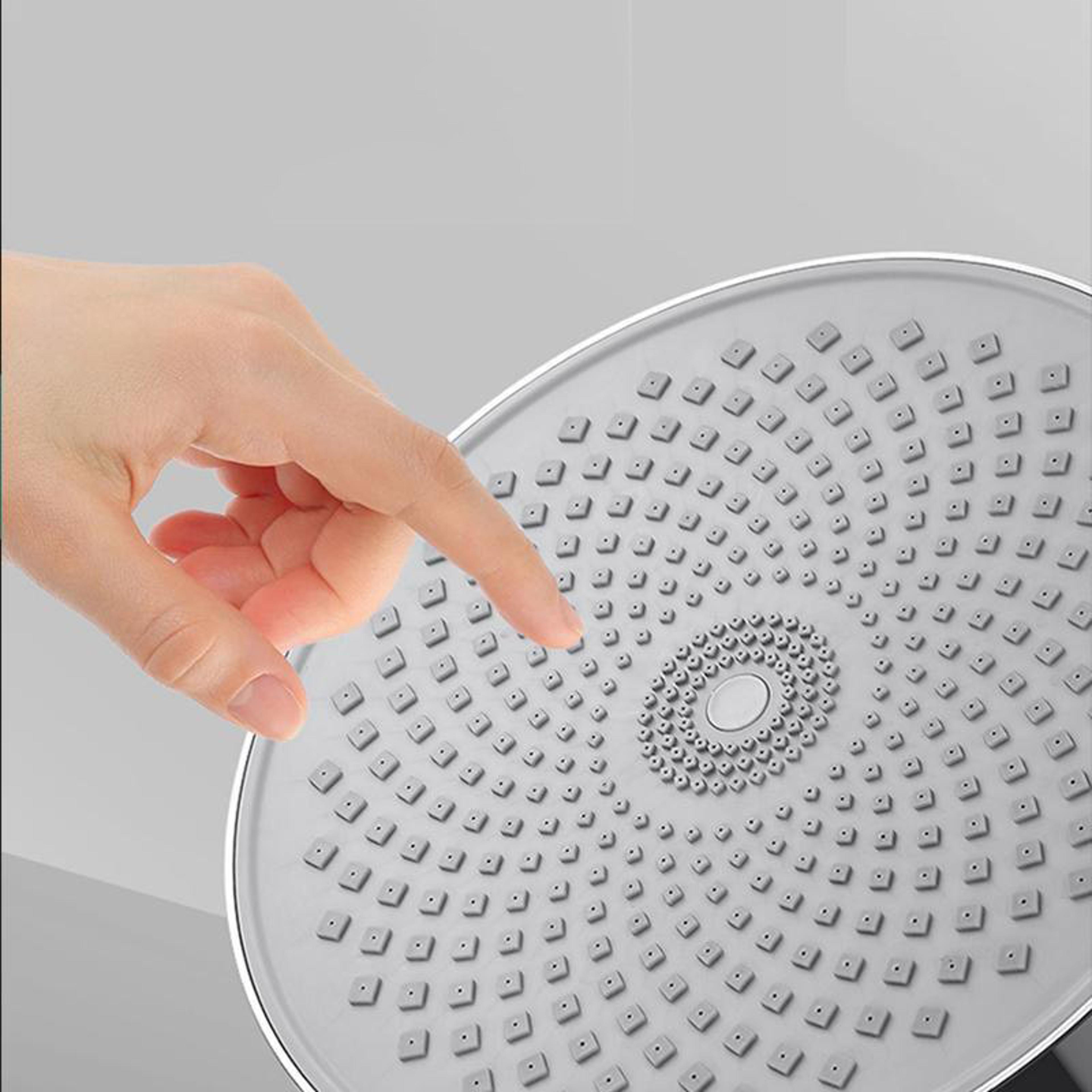 Round Top Spray Booster Shower Head Large Size For Full Body Hotel Shower And Home Bathroom With Un 4