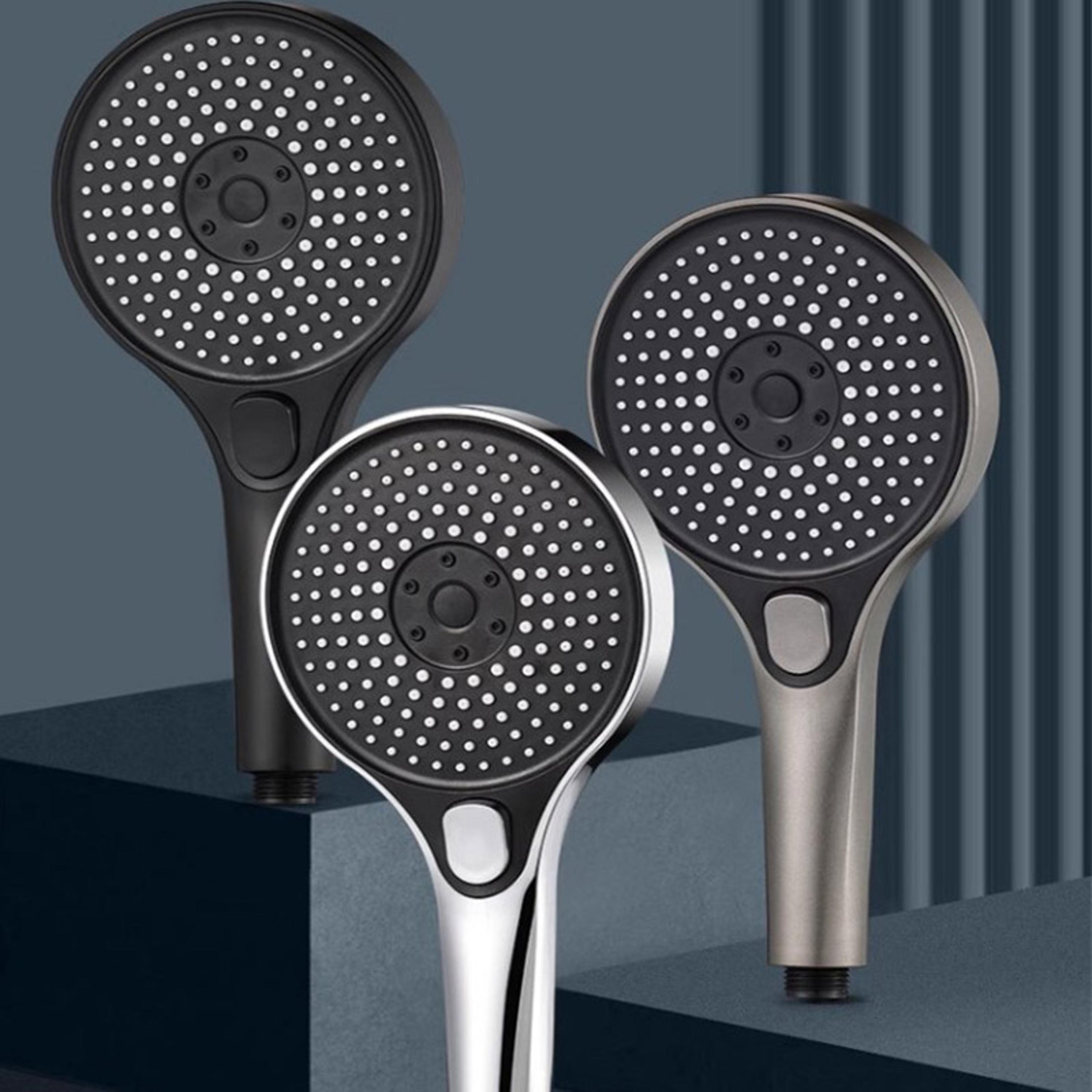 Home Bathroom ThreeSpeed Pressurized Shower Head With Large Panel And Water Heater Combination Set 4
