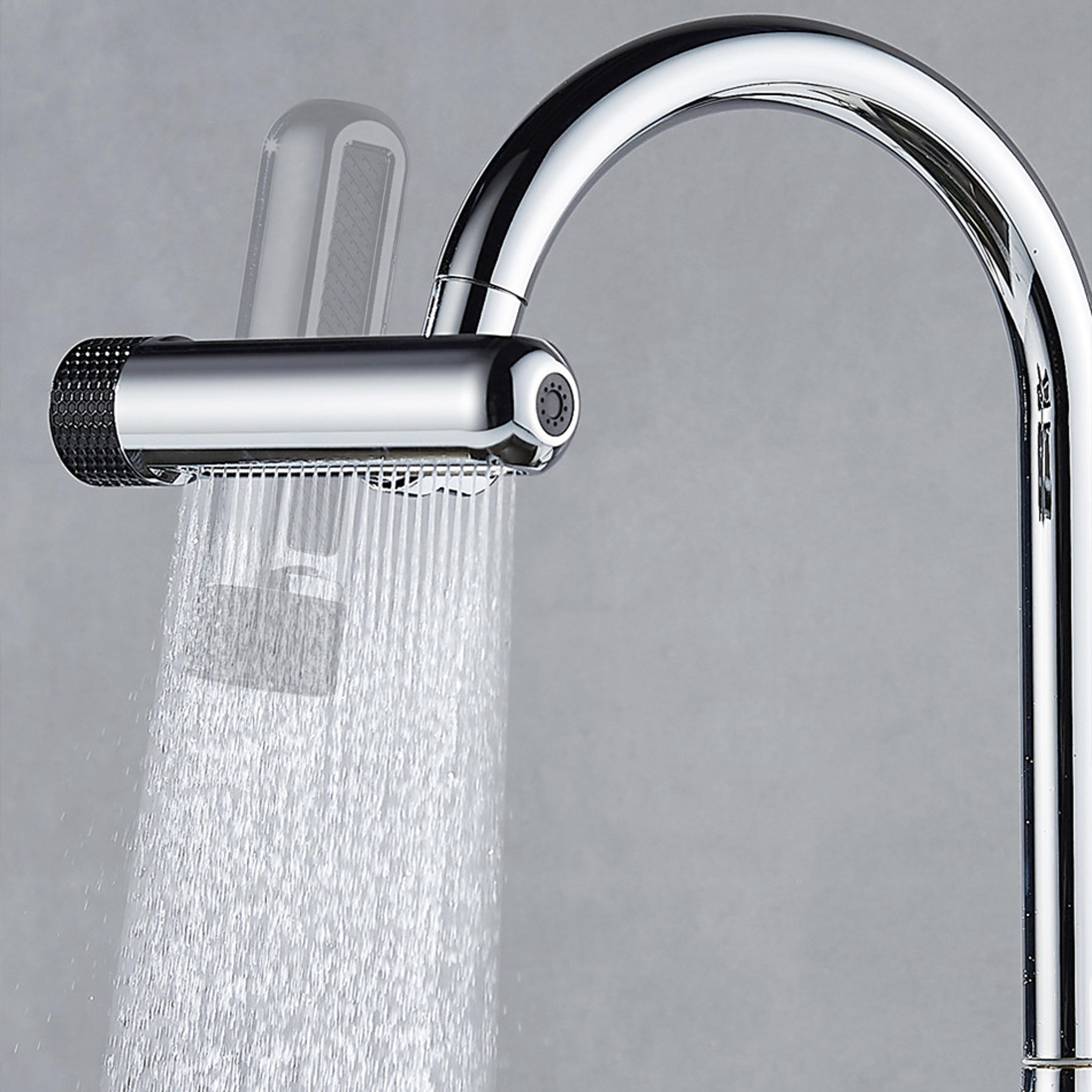 Universal Kitchen Faucet Waterfall Spout Rotating Aerator SplashProof MultiFunction 6 Modes Faucet  1