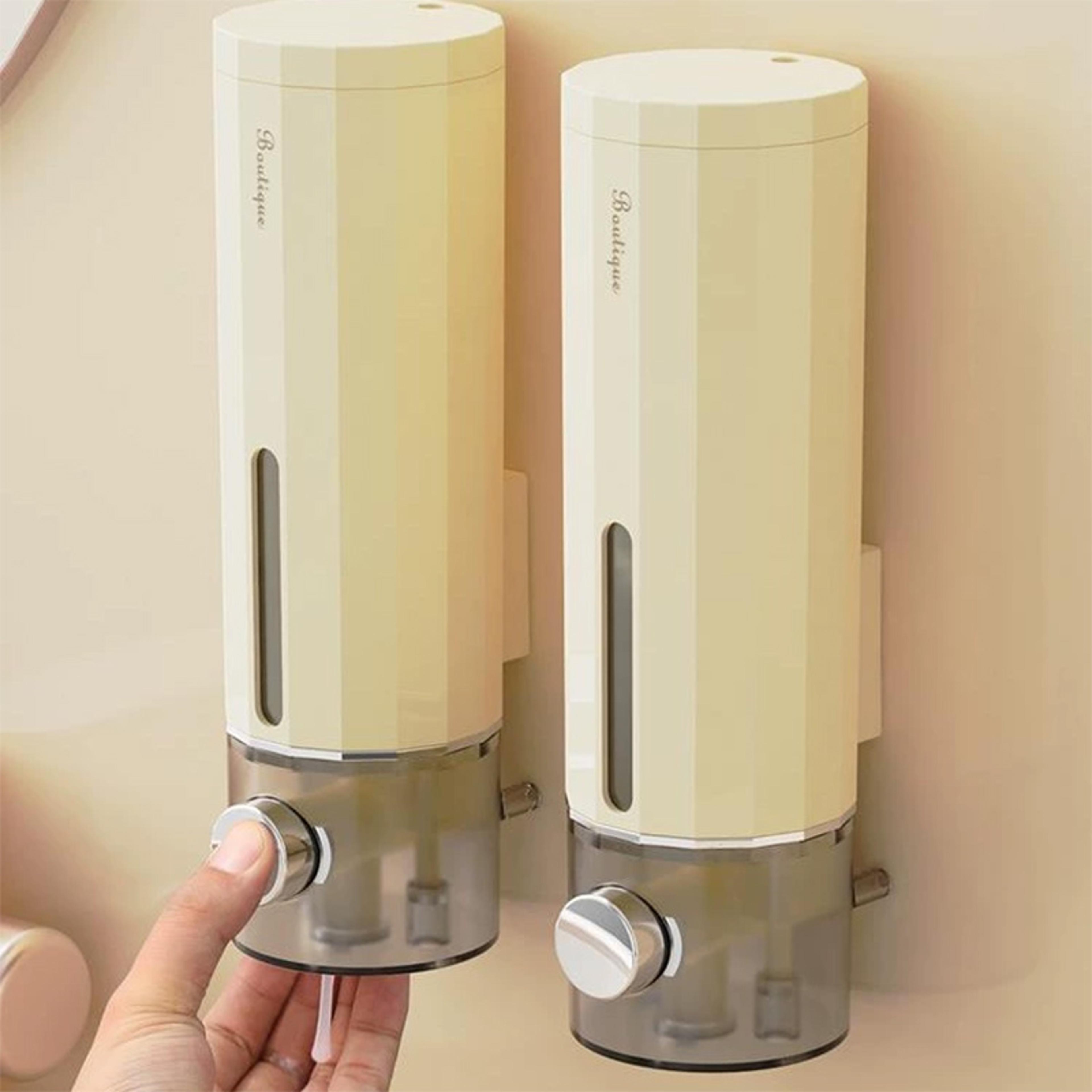 Wallmounted Punchfree Soap Dispenser Hand Soap Press Box Bathroom Hotel Shampoo Shower Gel Dispense 3