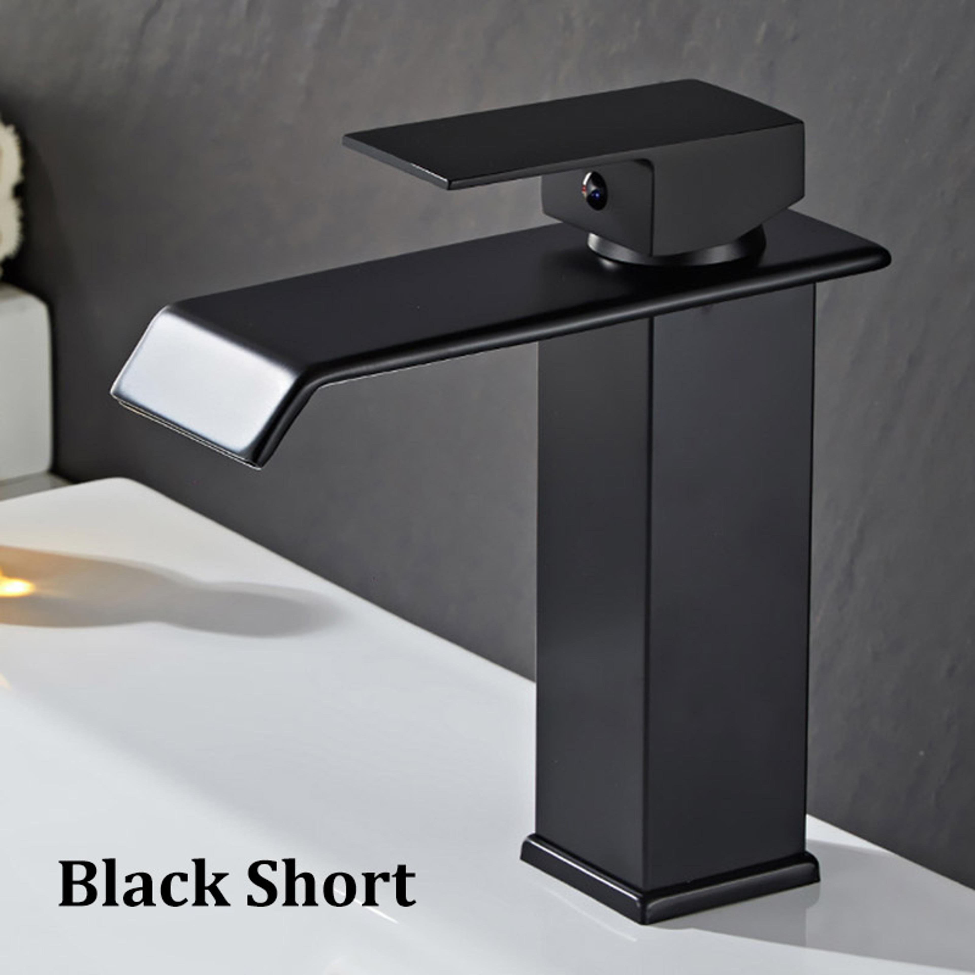 Waterfall Stainless Steel Wide Mouth Faucetba Hot And Cold Water Bathroom Sink Basin Splash Control 6