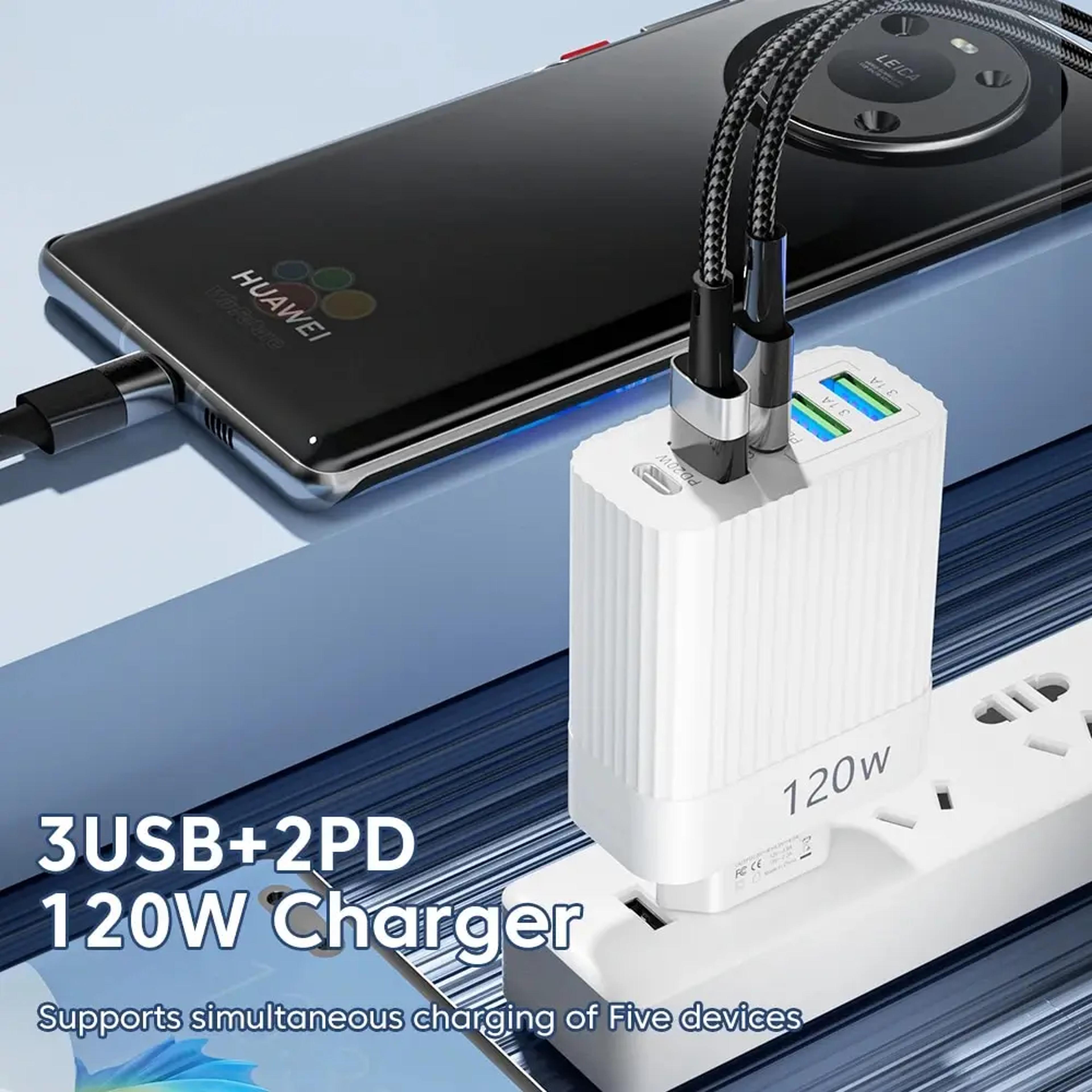 Total USB C Charger Power Adapter Port PD Type C Quick Charge Fast Charging Plug 2