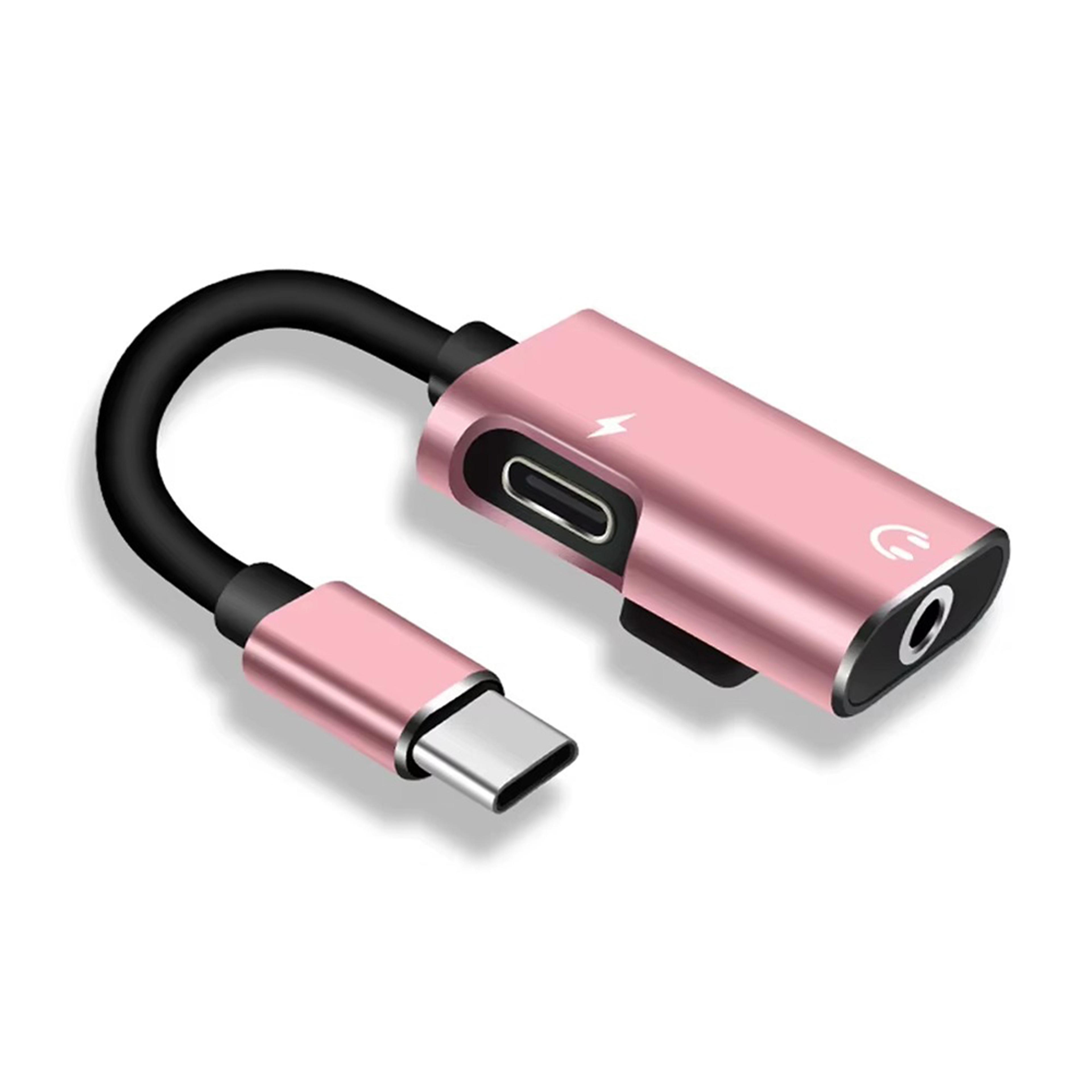 USB C Audio Splitter Type C Female To Jack Male Headphone Cable Converter 9