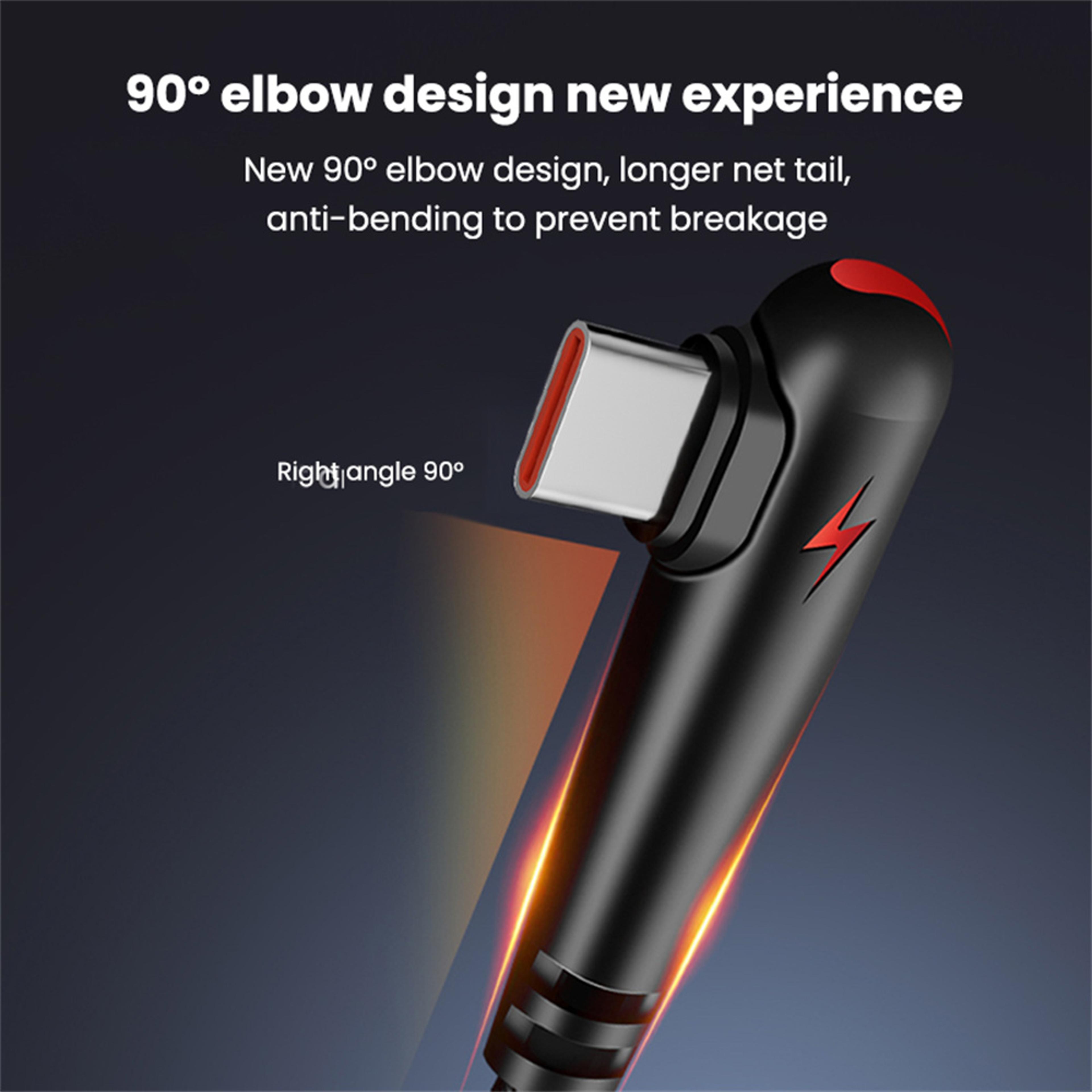 High Speed Data Transfer Cable USB C Cable Elbow PD Type C Quick Charge Charger Cord 4
