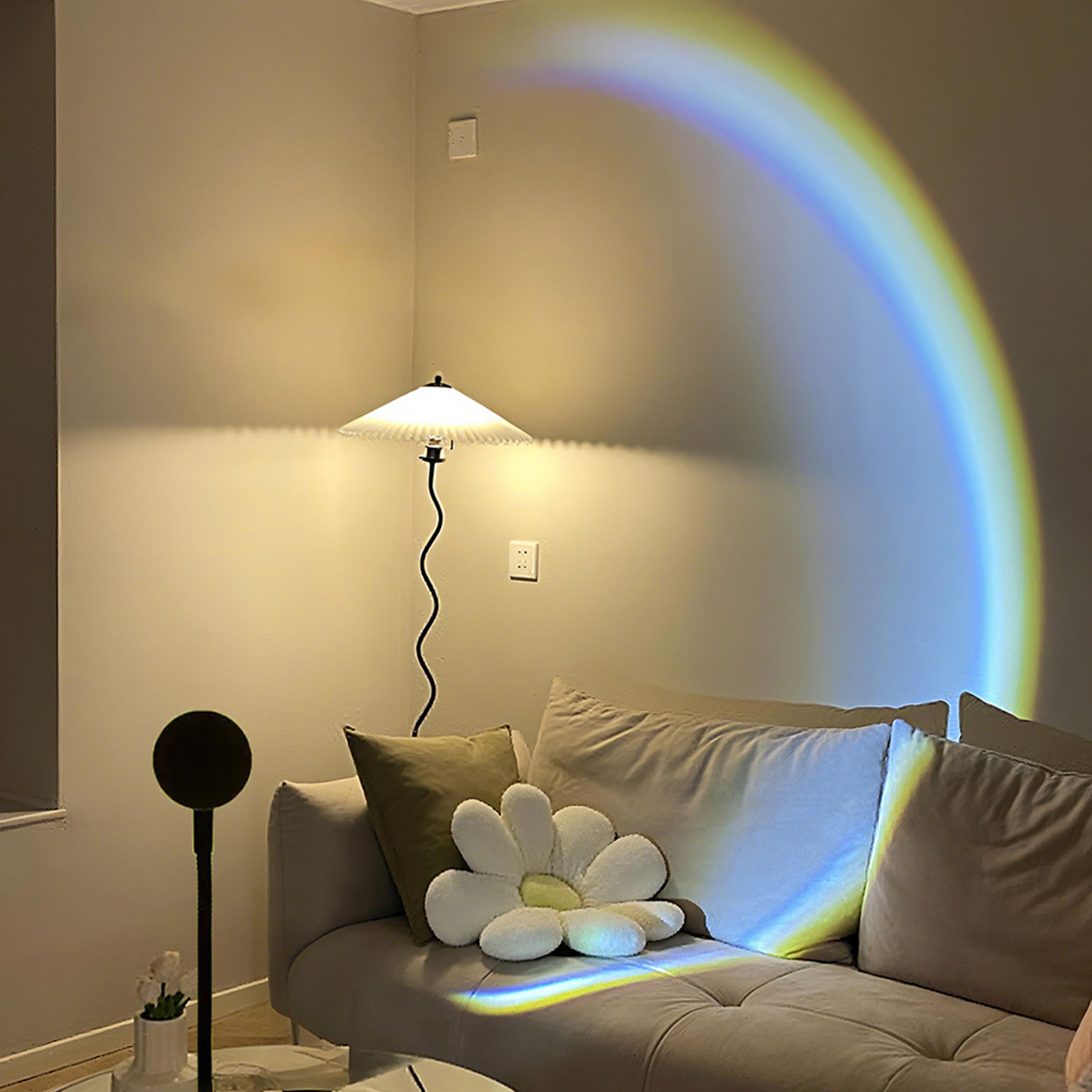 Portable LED Rainbow Neon Night Light USB Sunset Lamp Projector Wall Lighting For Bedroom Home Deco 3