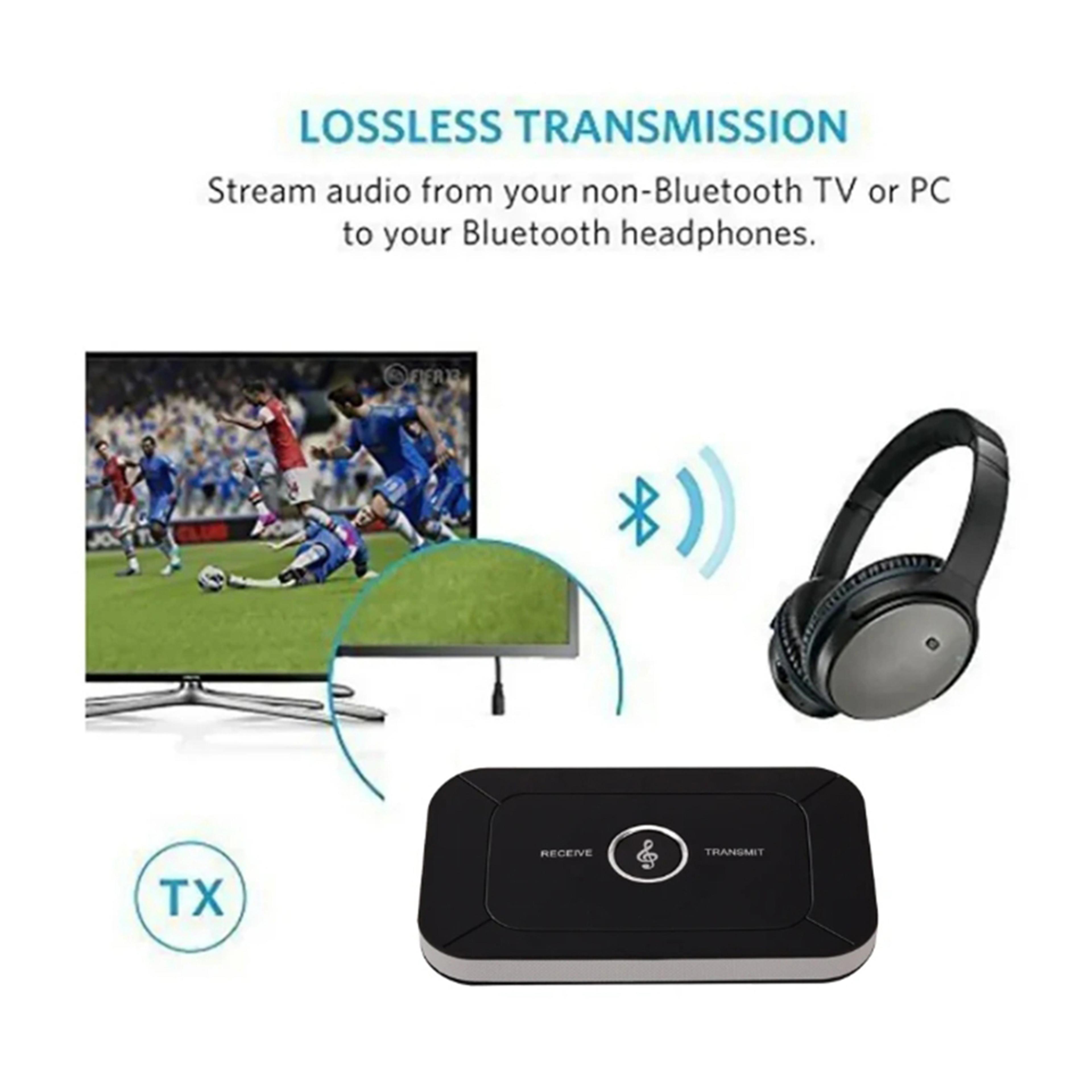 Stereo Bluetooth Audio Transmitter Receiver Jack AUX Wireless Adapter For Car PC TV Music Headphone 6