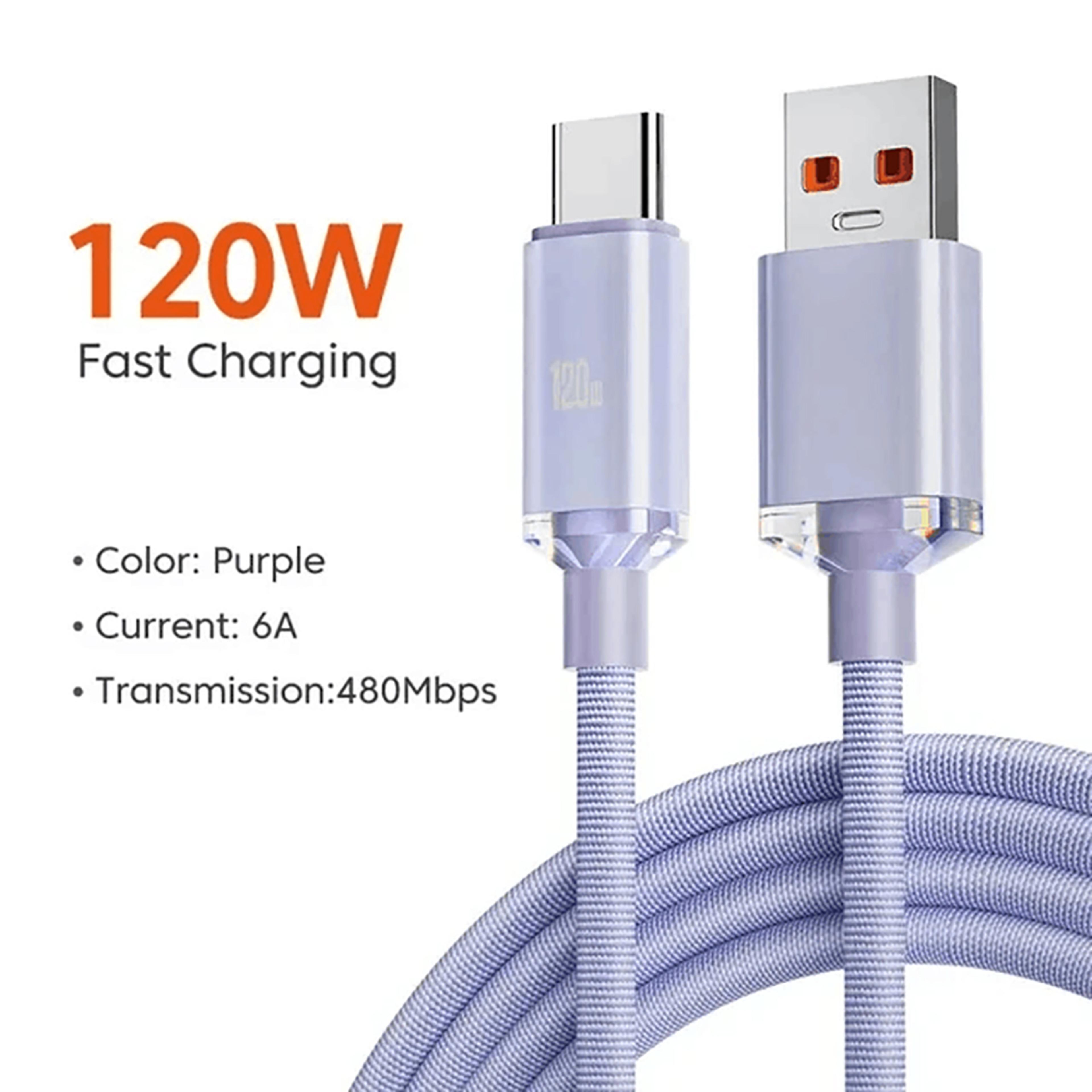 Quick Charge Phone Charger USB C Data Cord Type C Wire Super Fast Charging Cable 8