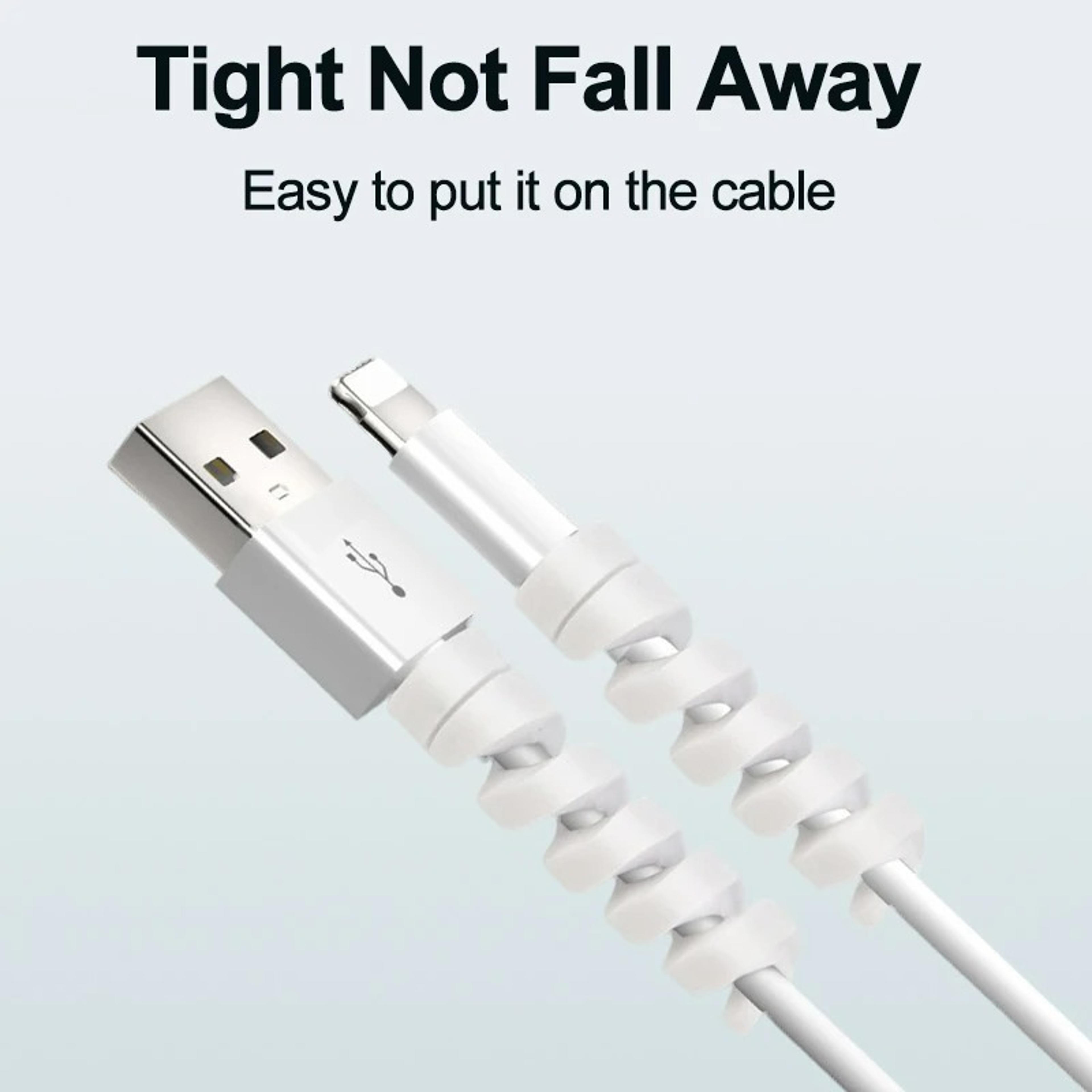 Silicone Spiral Cable Protector For USB Charger Data Cables Phone Mouse Earphone Cord Saver Cover 3