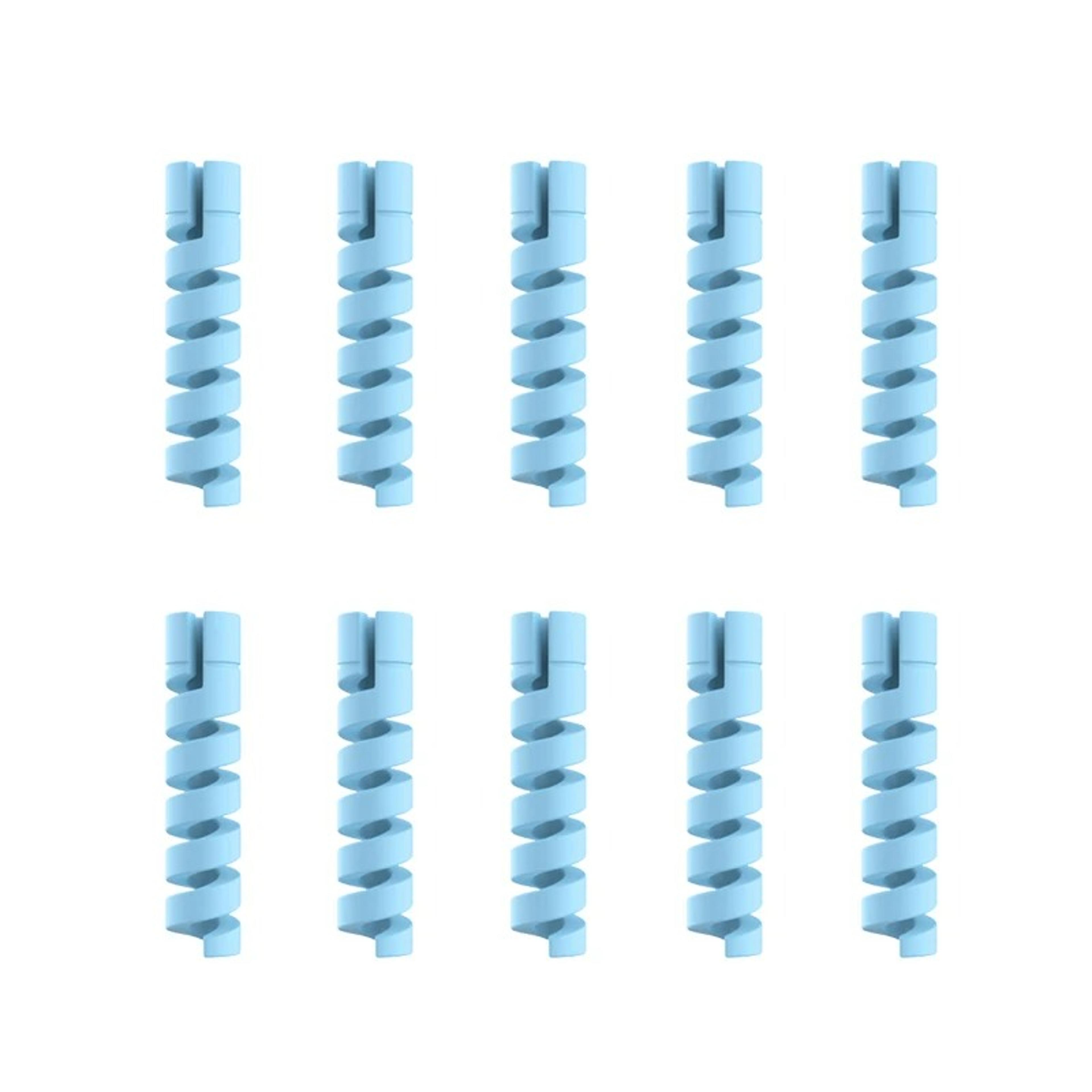 Silicone Spiral Cable Protector For USB Charger Data Cables Phone Mouse Earphone Cord Saver Cover 6