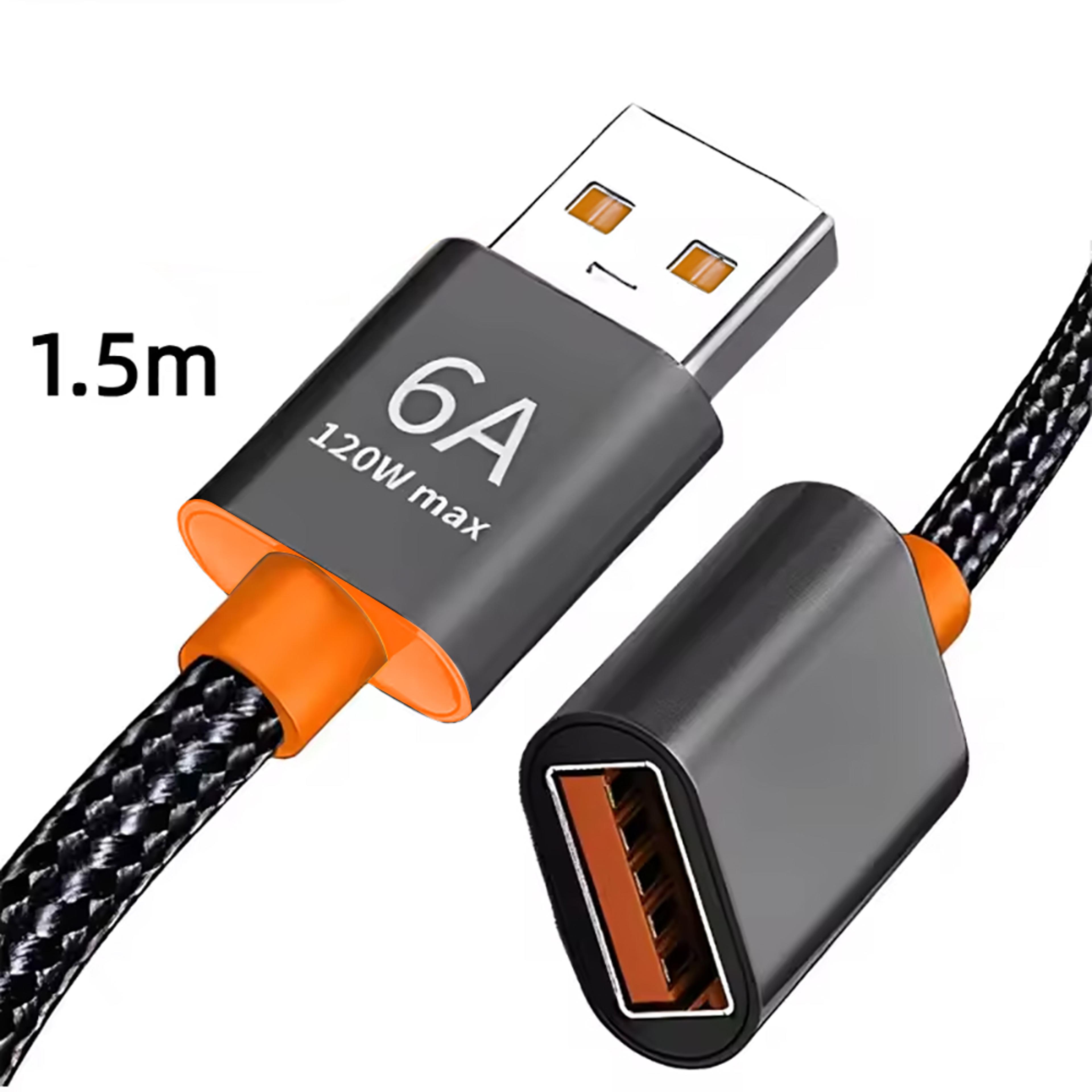 High Speed USB Extension Cable Nylon Braided Male To Female Data Cable For Printer Camera TV Comput 7