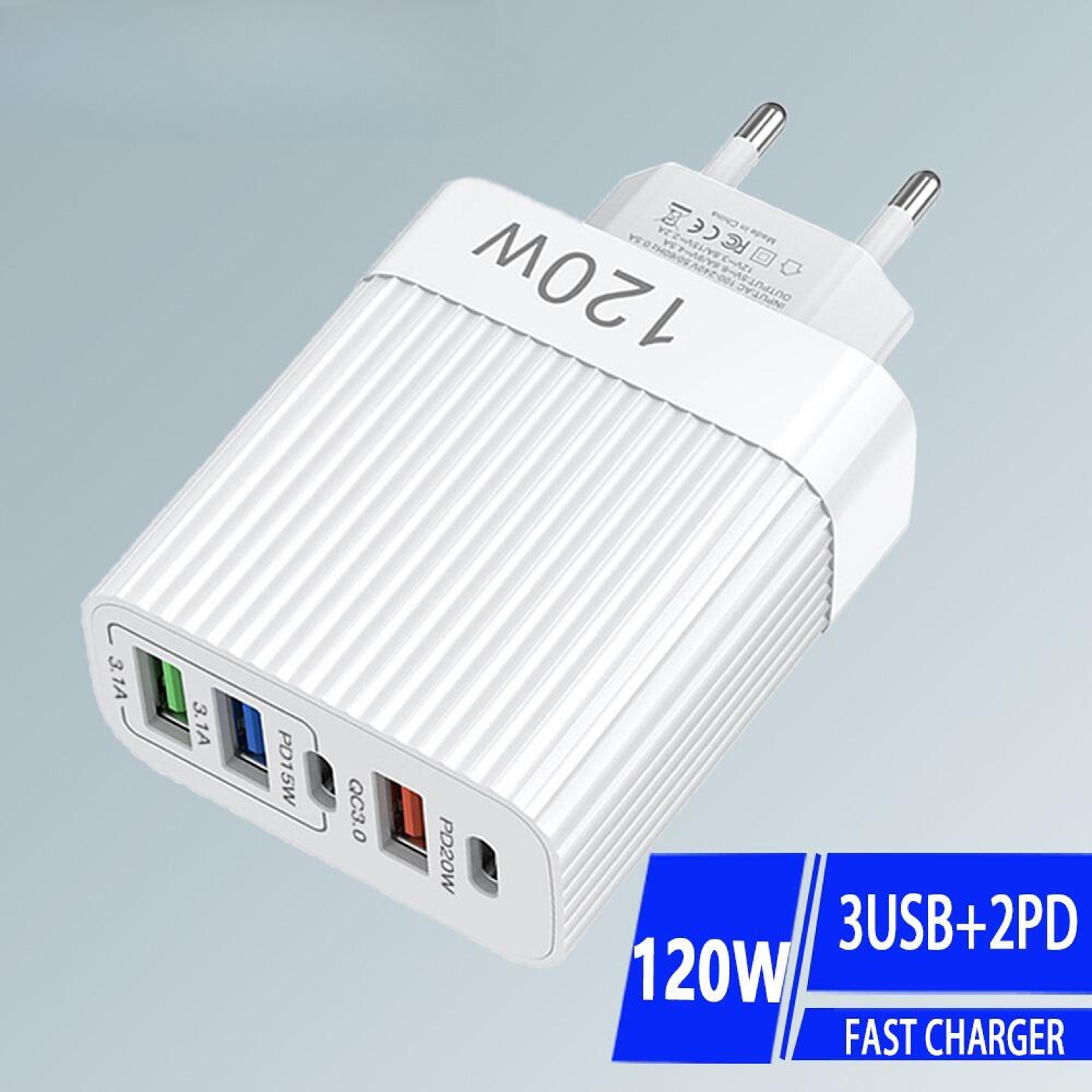 USB C Wall Charger Ports QC Fast Charging Phone Charger Adapter 0