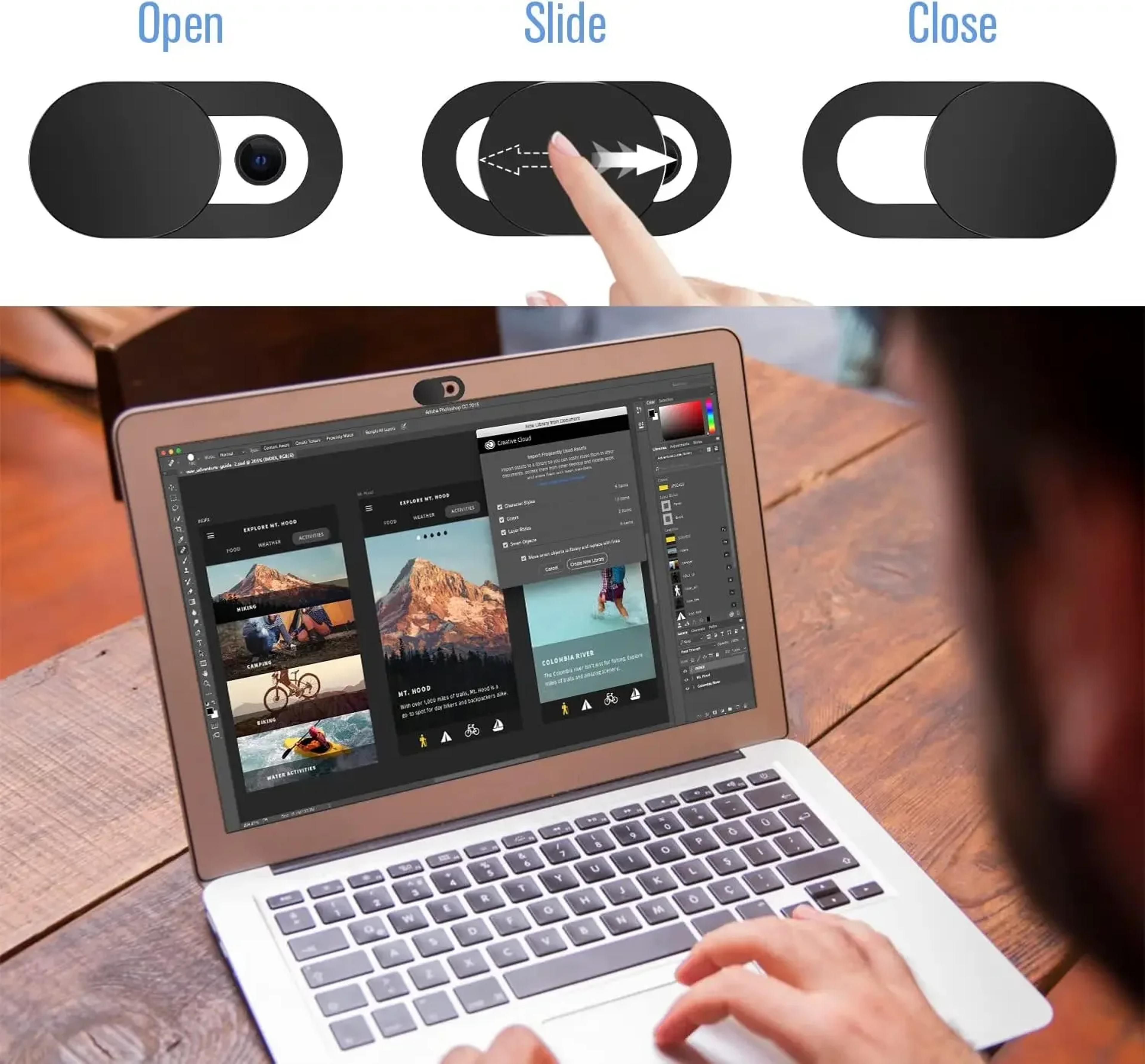 Webcam Cover Shutter Privacy Sticker For Laptop Mobile Phone Universal Antispy Camera Lens 2