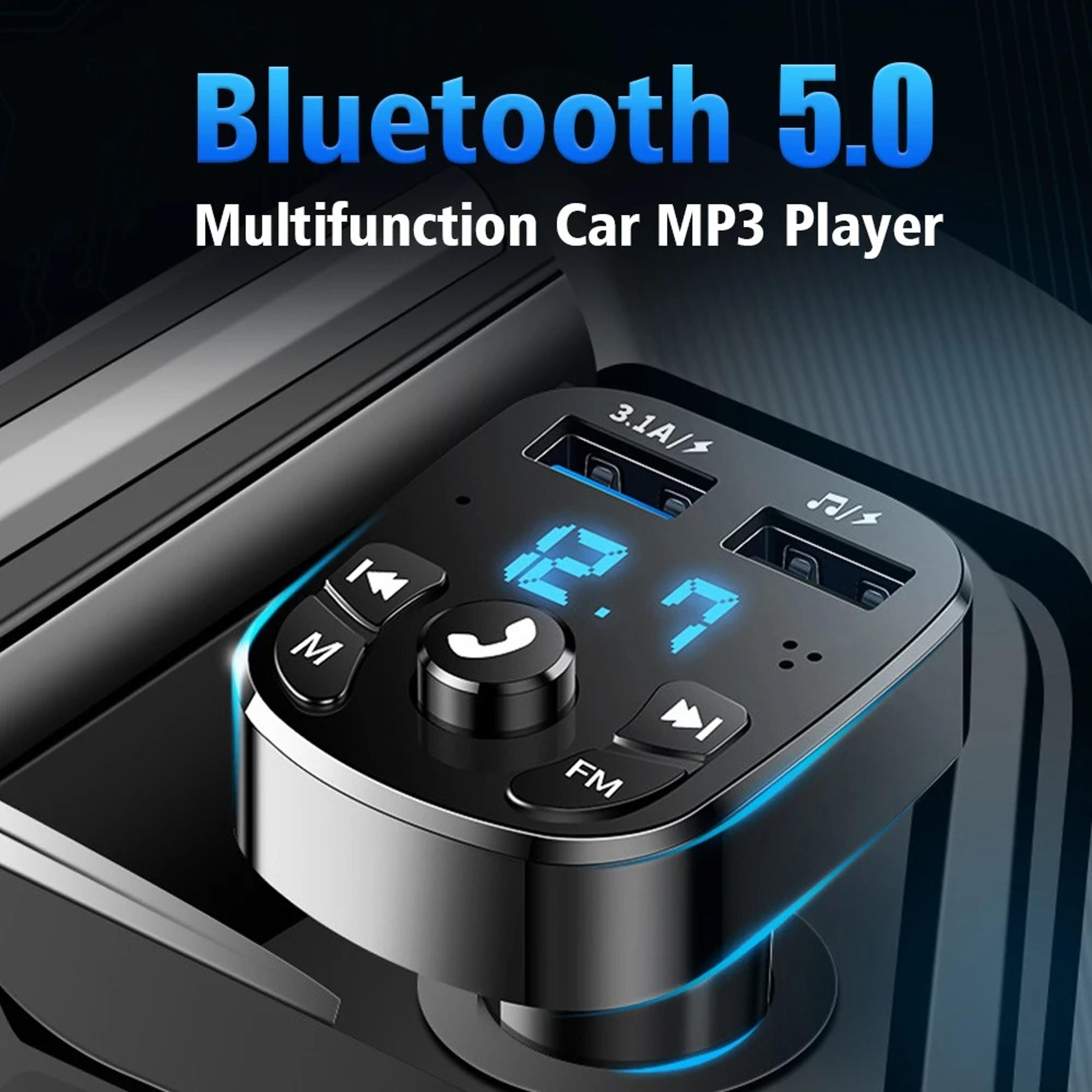 Bluetooth Car Player Adapter USB Flash Drive FM Transmitter Dual USB Fast Phone Charger Car Kits 1