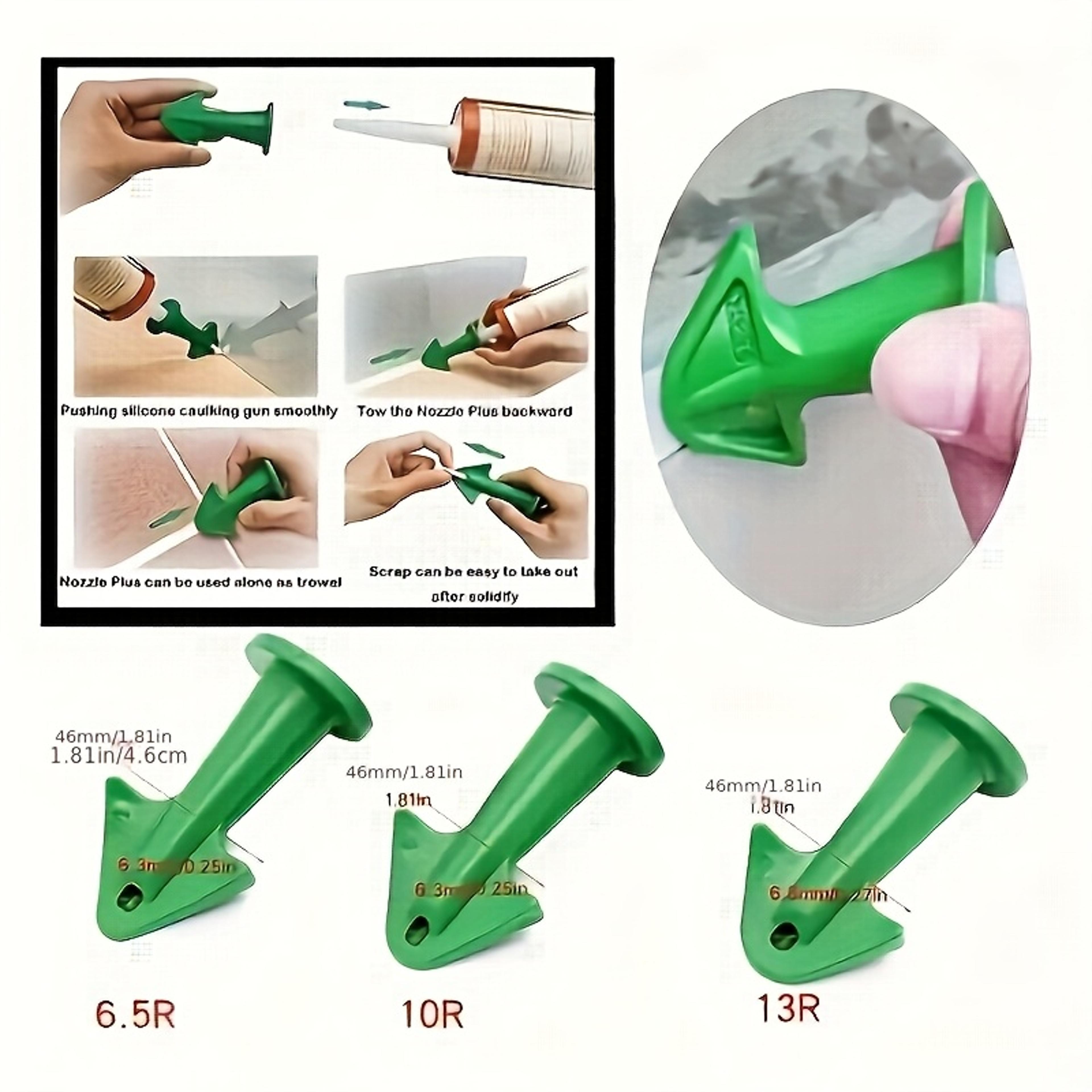 Silicone Caulking Tools Caulk Nozzle Applicator Grout Kit Tile Sealant Scraper Dirt Spatula Floor C 3