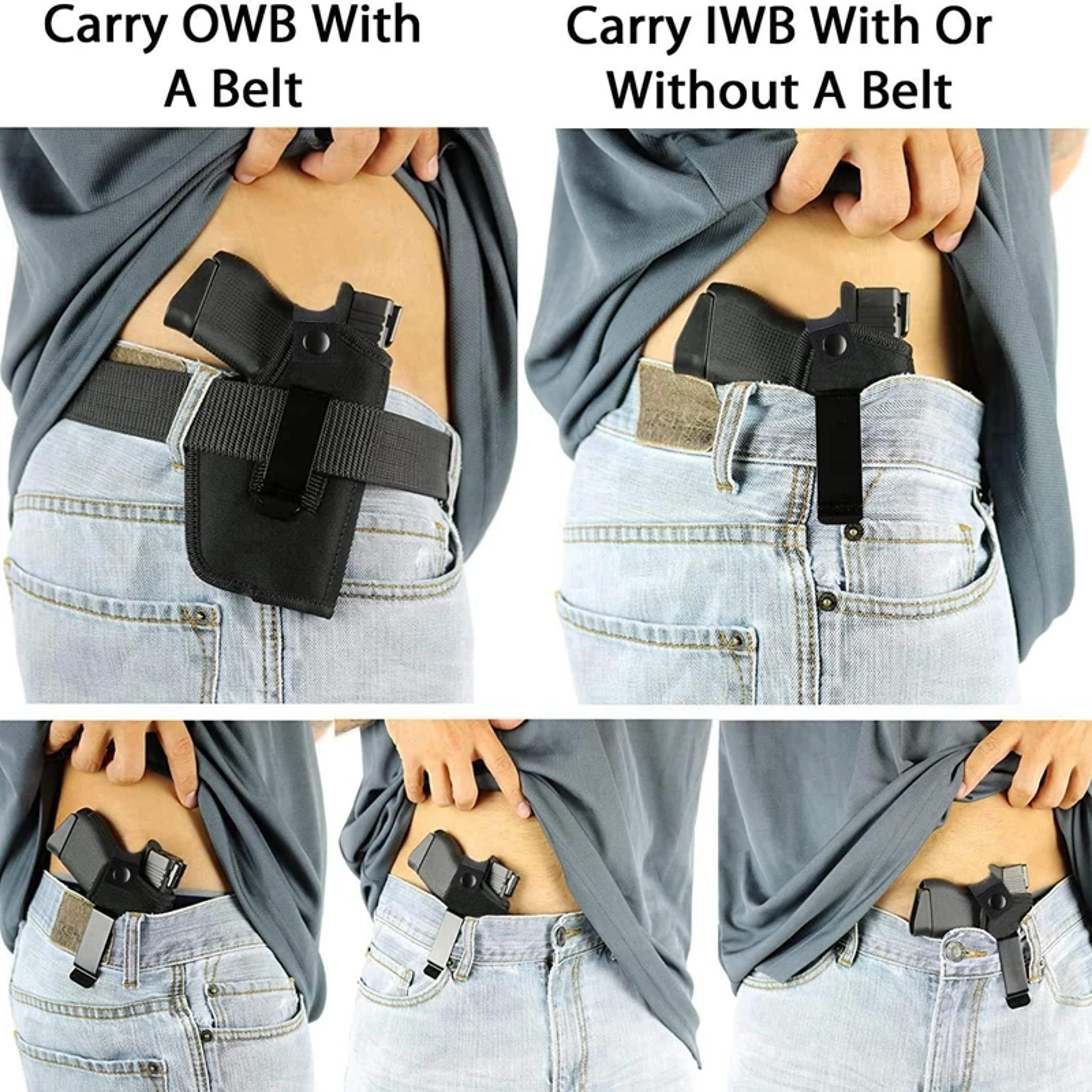 Universal OWB IWB Holster For Inside Concealed Carry Right Left Handed Use 1