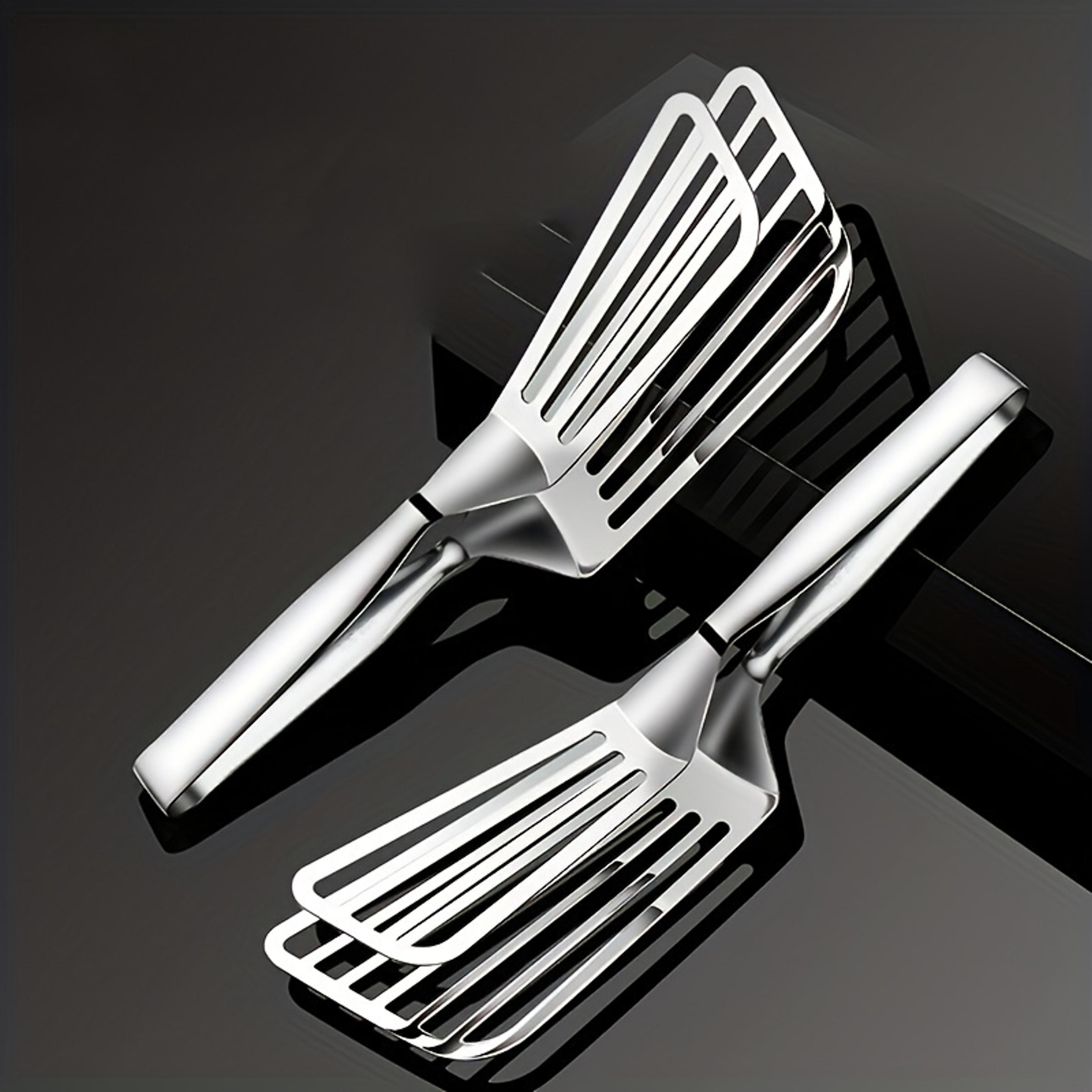 Stainless Steel Serving Tongs For Buffet Fish Frying Bread Salad Steak Dessert Kitchen Tool 5