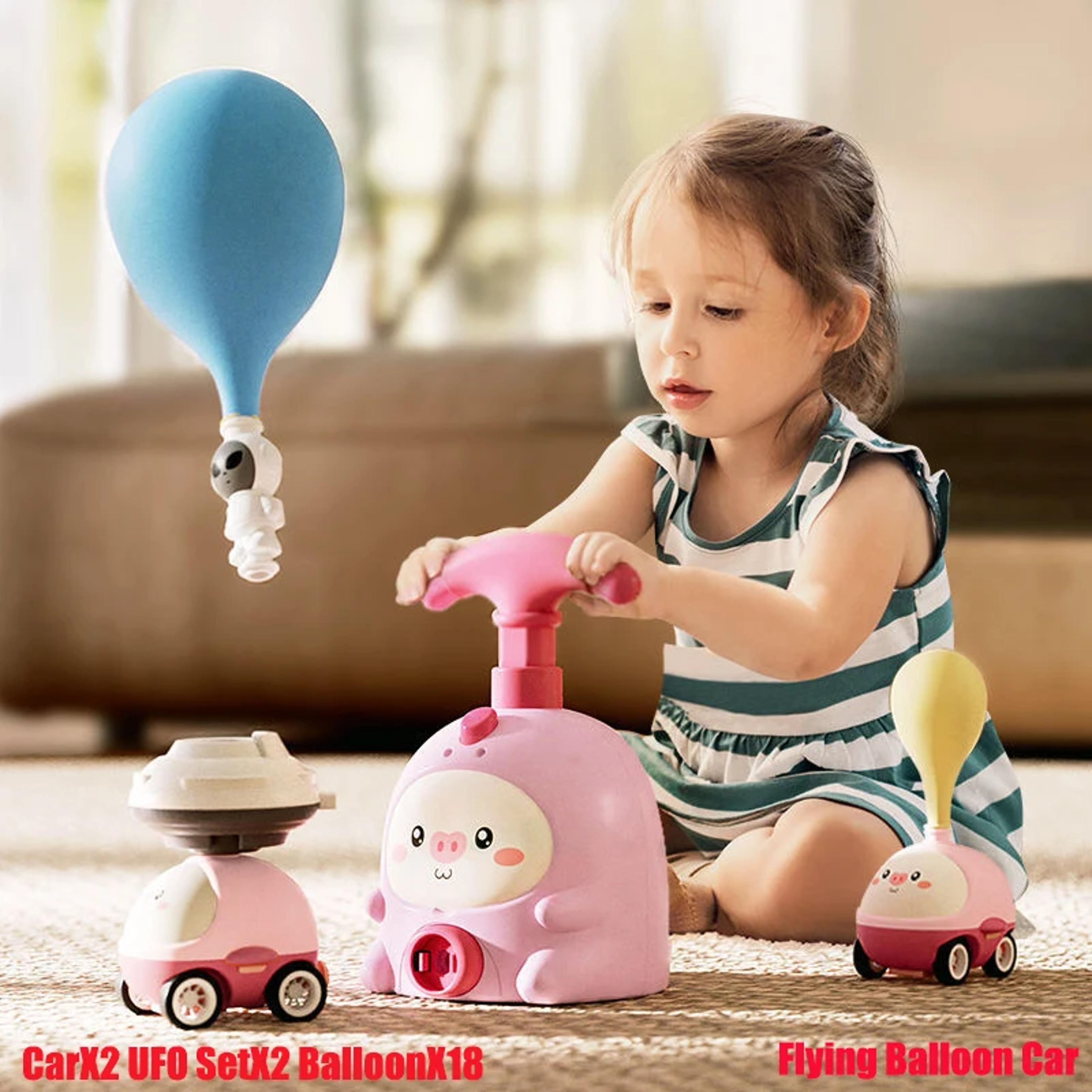 educational kids rocket balloon launcher toy air power balloon car tower science toy for children newyear gift