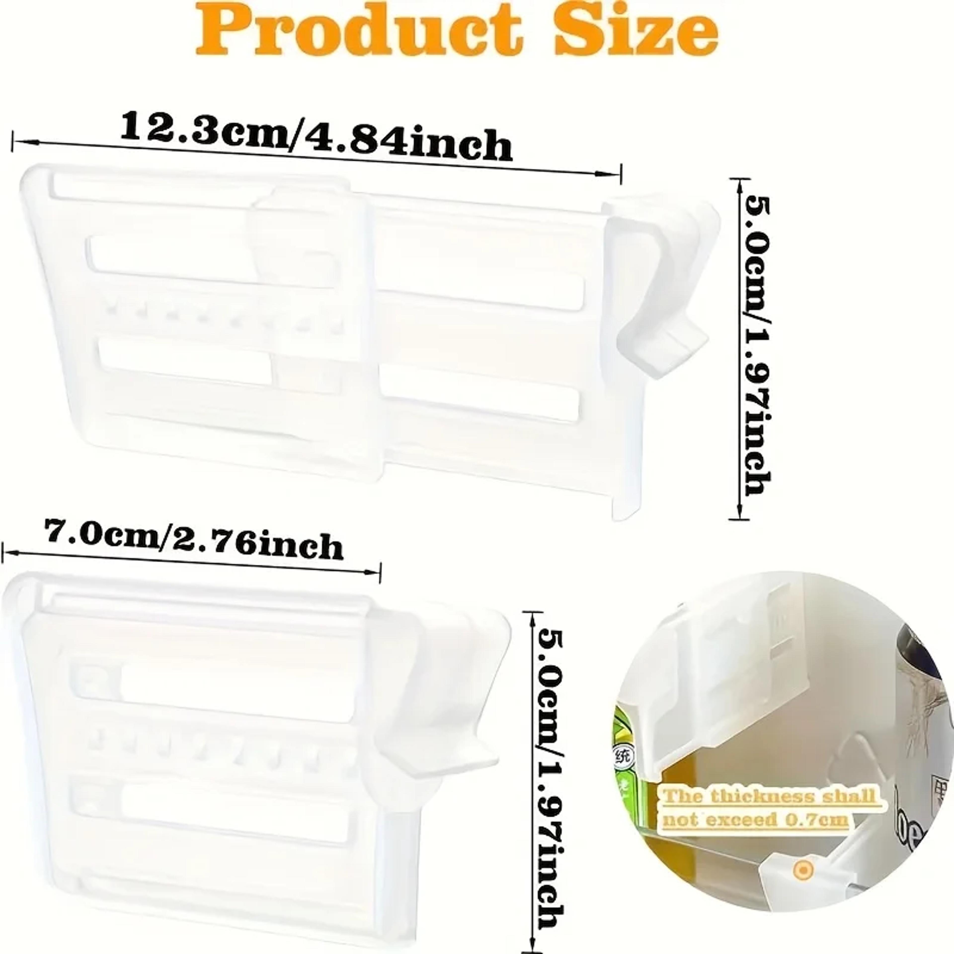 Expandable Drink And Sauce Organizer Adjustable Refrigerator Space Divider Maximize Storage Neatly  2