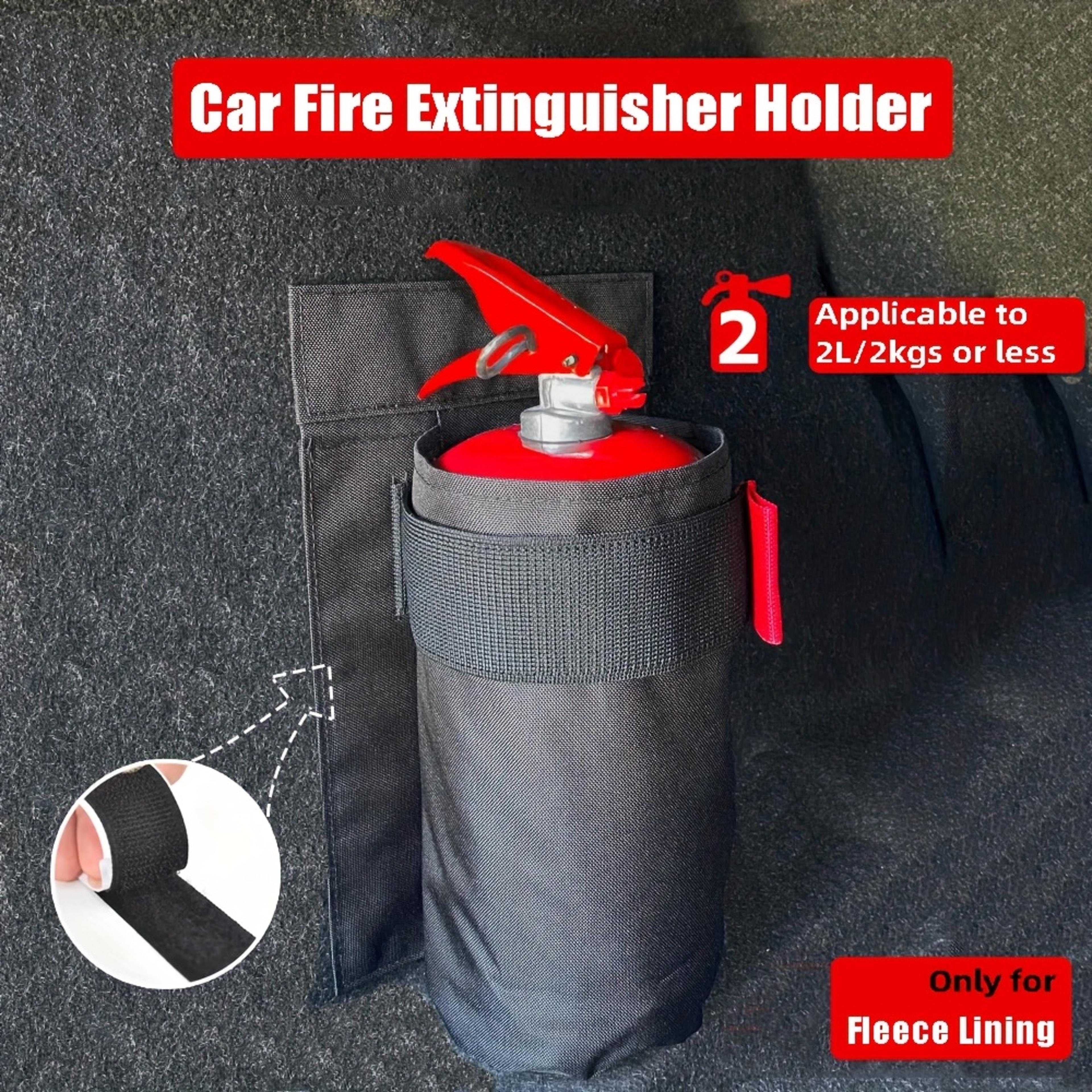 Durable Oxford Fabric Car Fire Extinguisher Organizer Trunk Storage Bag Seat Back Holder For Fire E 1