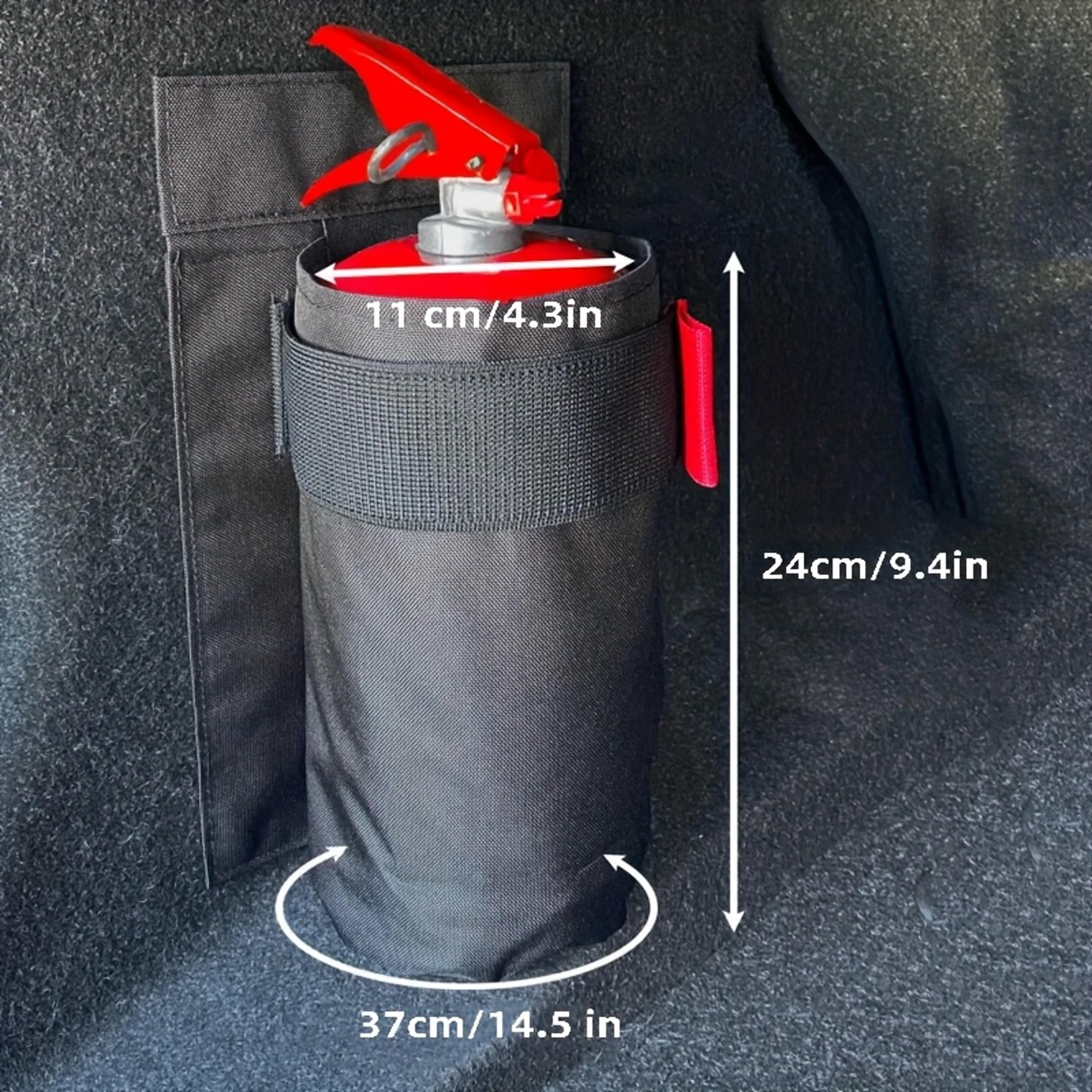 Durable Oxford Fabric Car Fire Extinguisher Organizer Trunk Storage Bag Seat Back Holder For Fire E 2