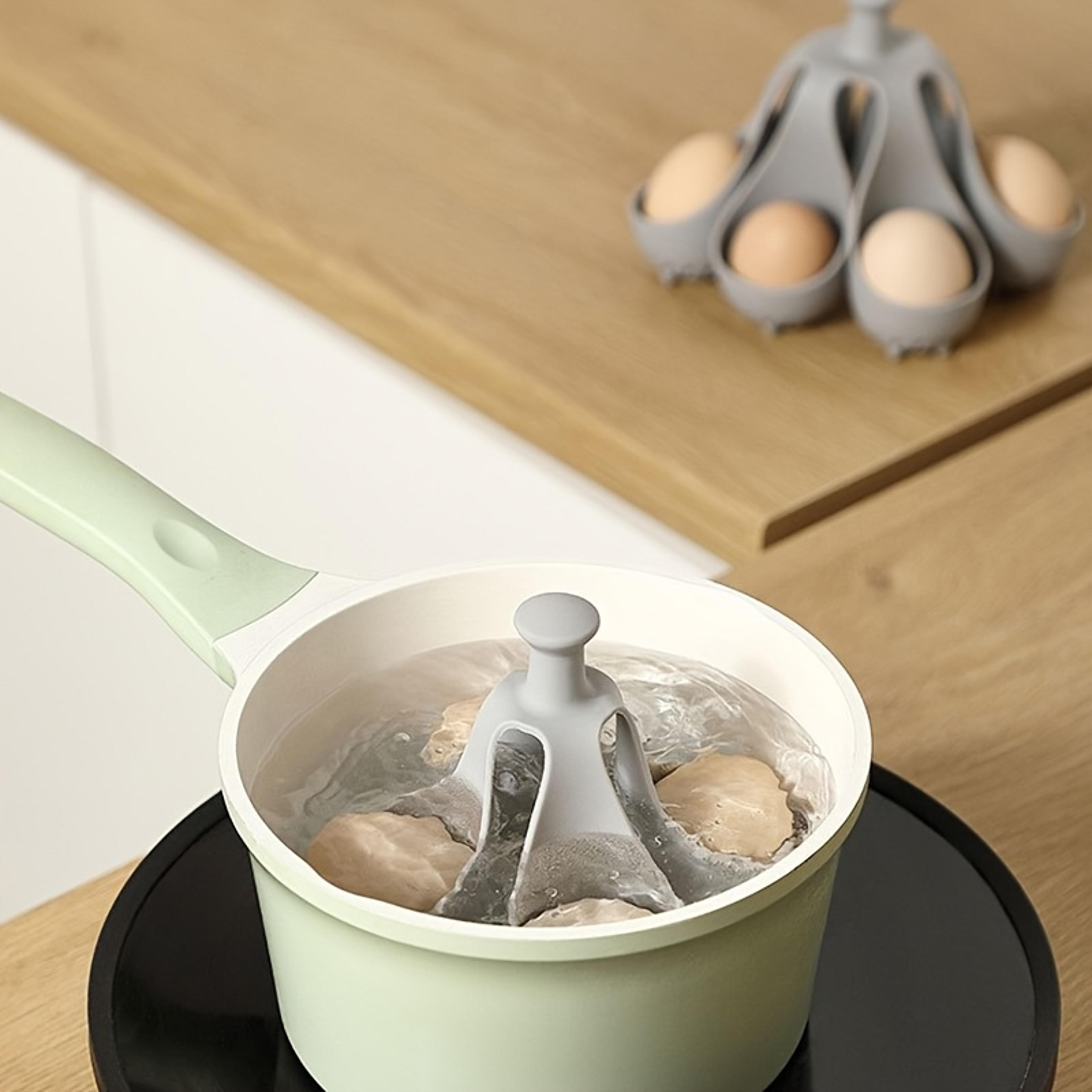 Silicone Egg Cooker For Home Kitchen HighTemperature Resistant Egg Holder Perfect For Steaming Eggs 3