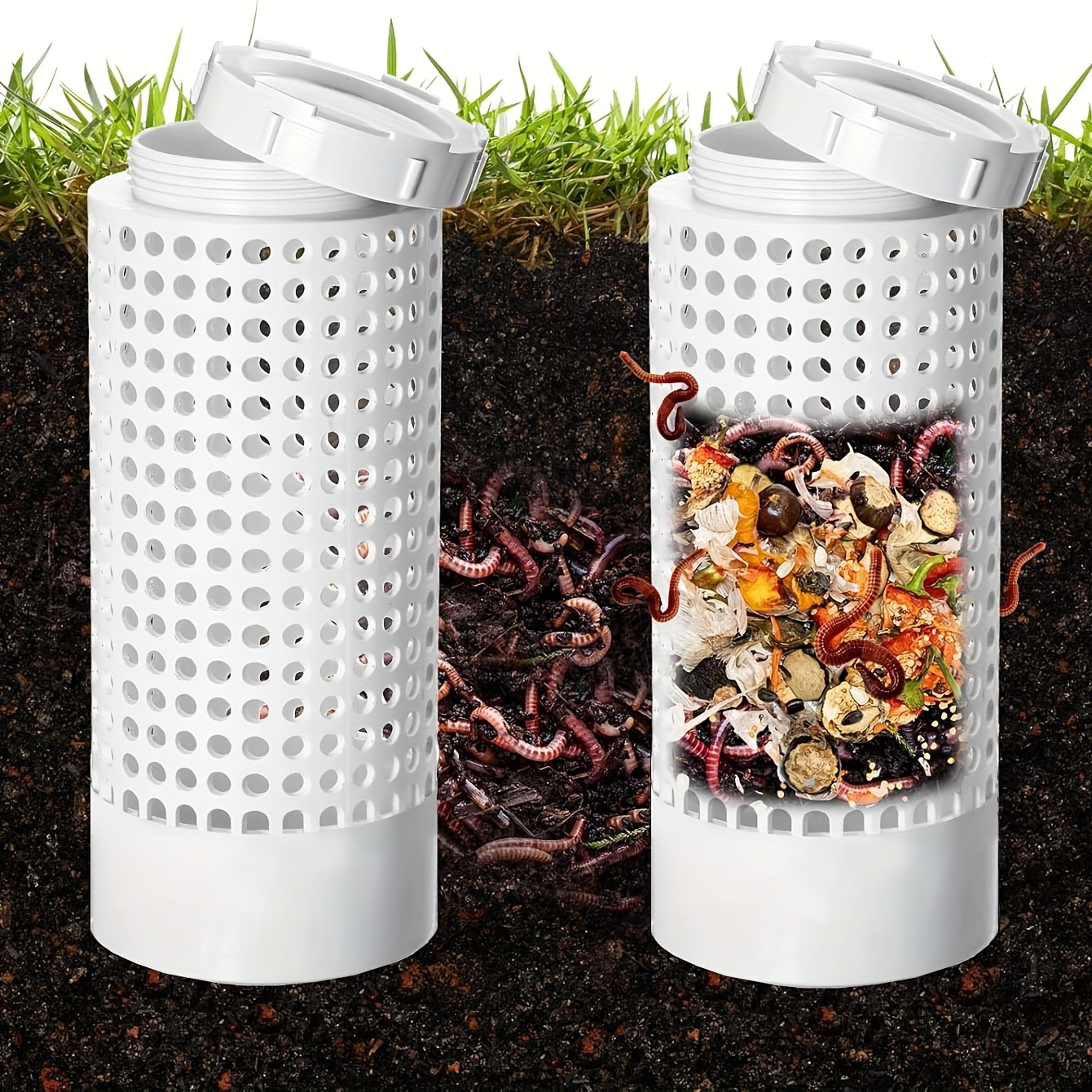 Space Saving PVC Worm Tea Composter Tube For Small Flower Pots And Garden Worm Composting Bin For L 0