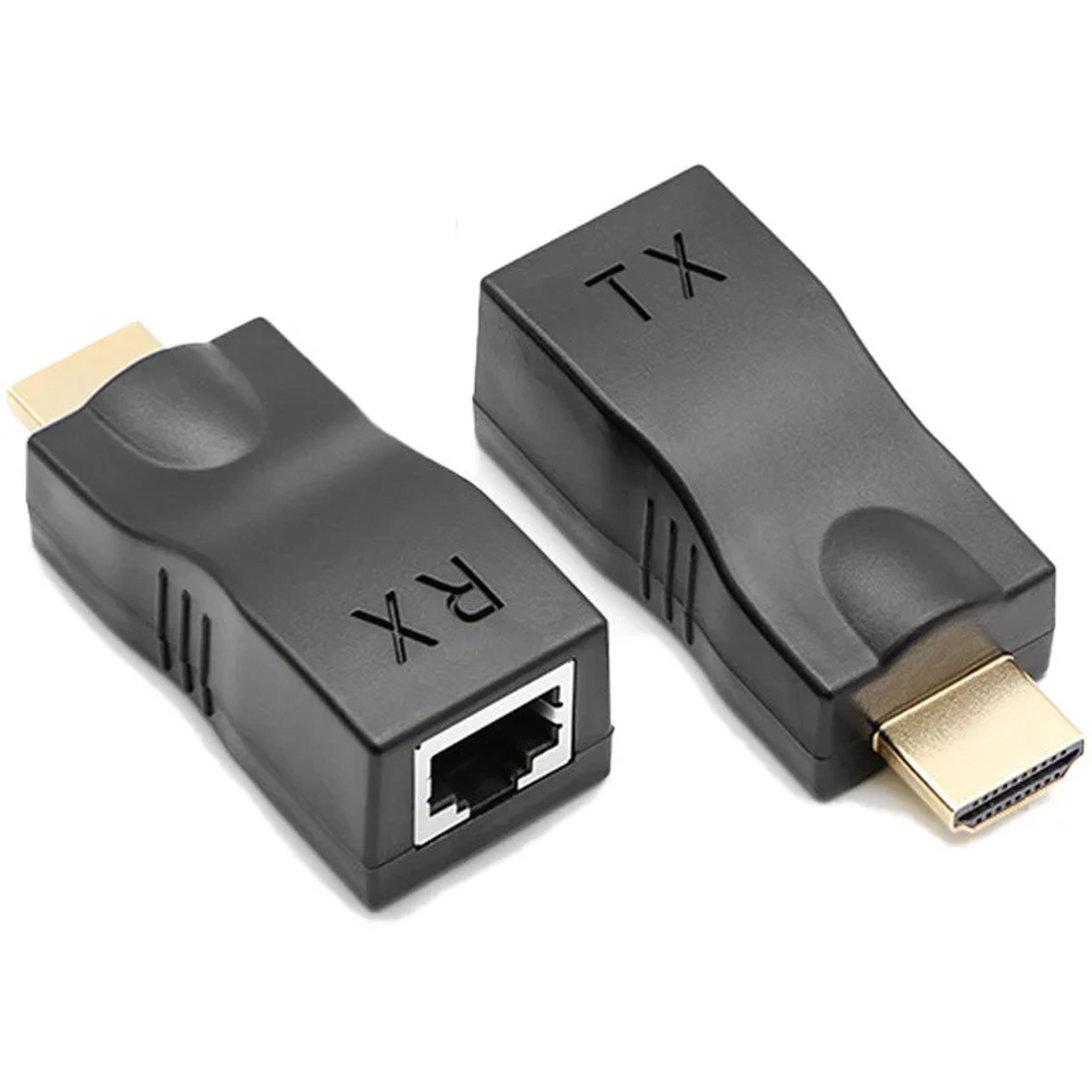 4K HDMIcompatible Extender HD RJ Ports Network UTP Cable Adapter 2