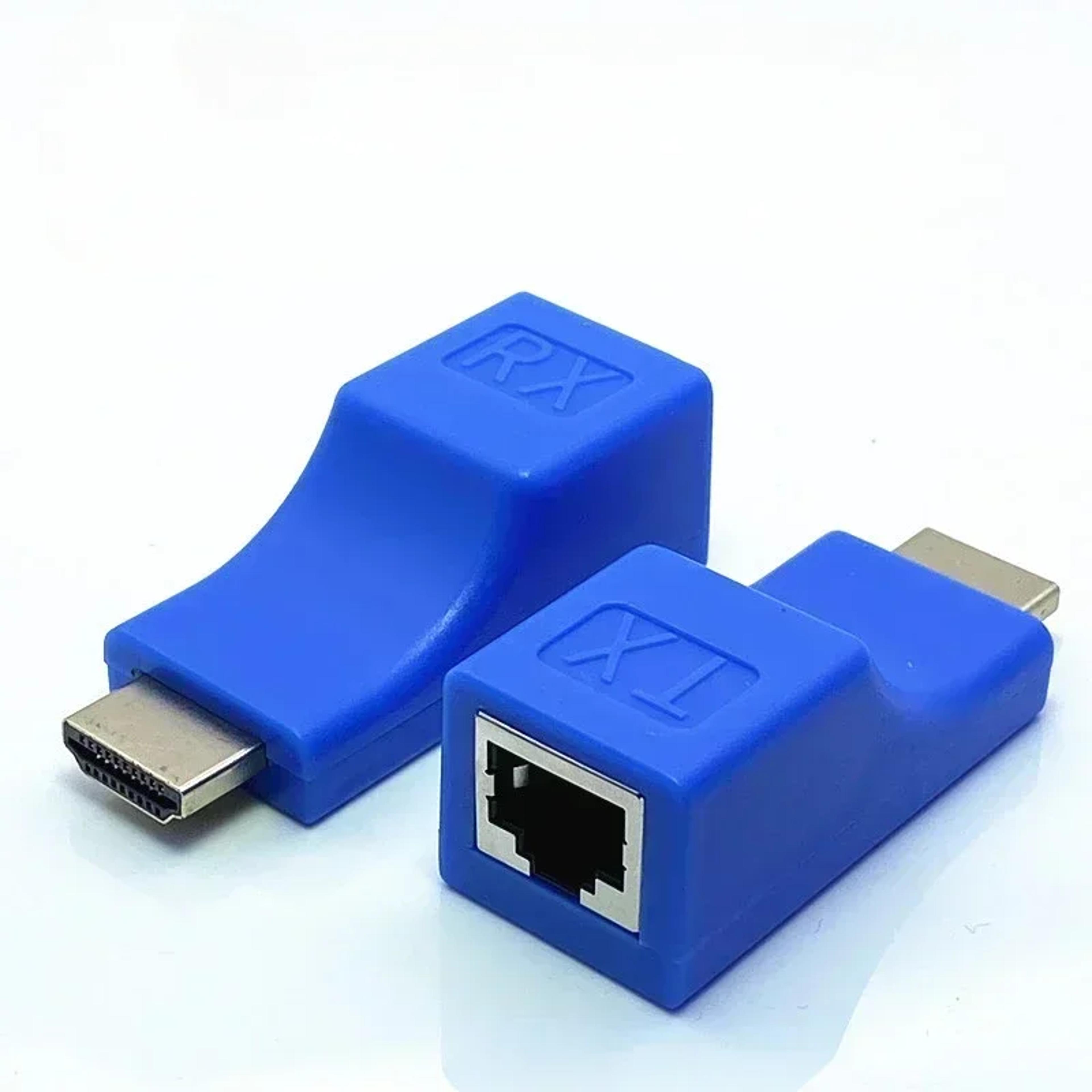 4K HDMIcompatible Extender HD RJ Ports Network UTP Cable Adapter 0
