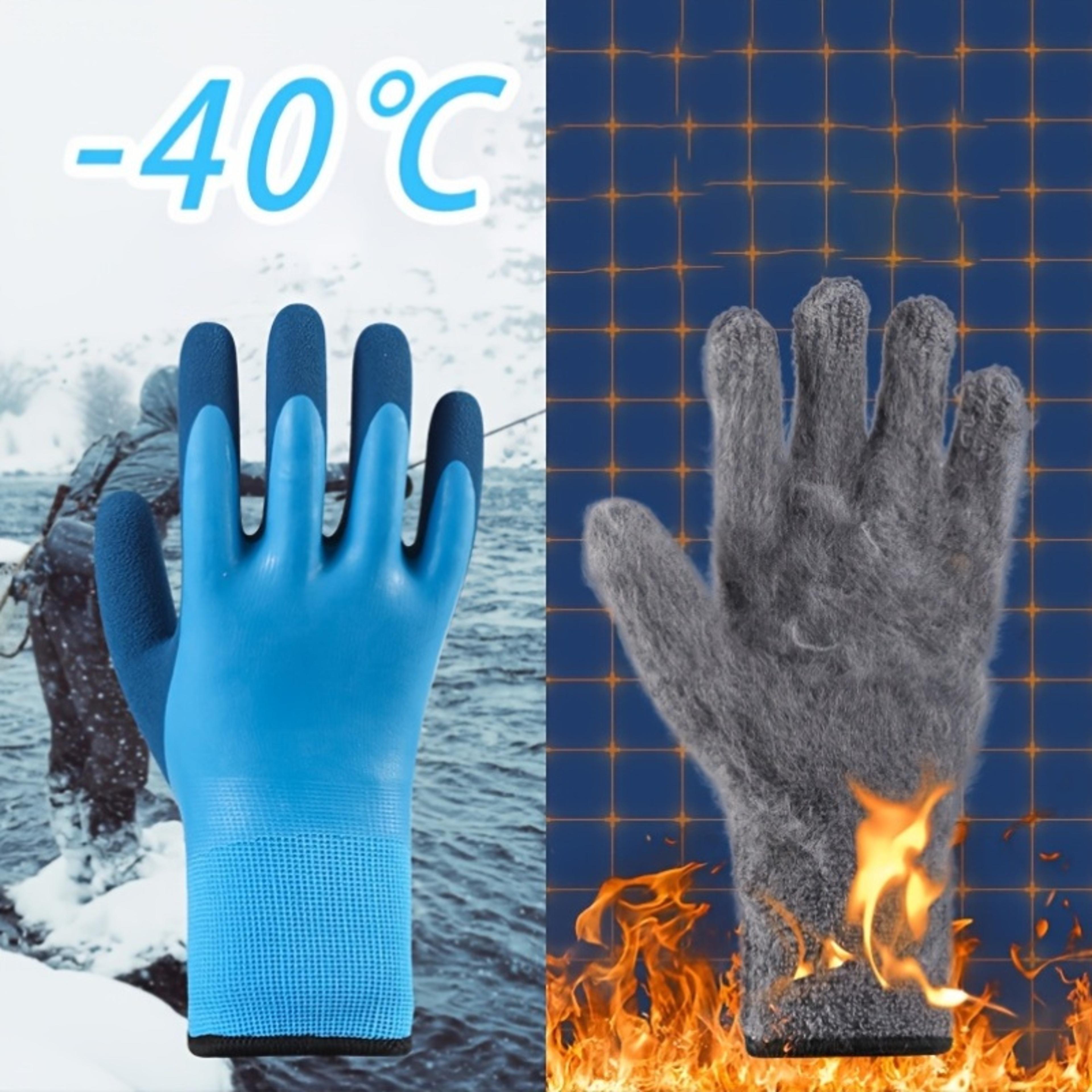 NonSlip Grip Winter Gloves Thickened Warm Gloves For Men And Women With Magic Tape Closure 1