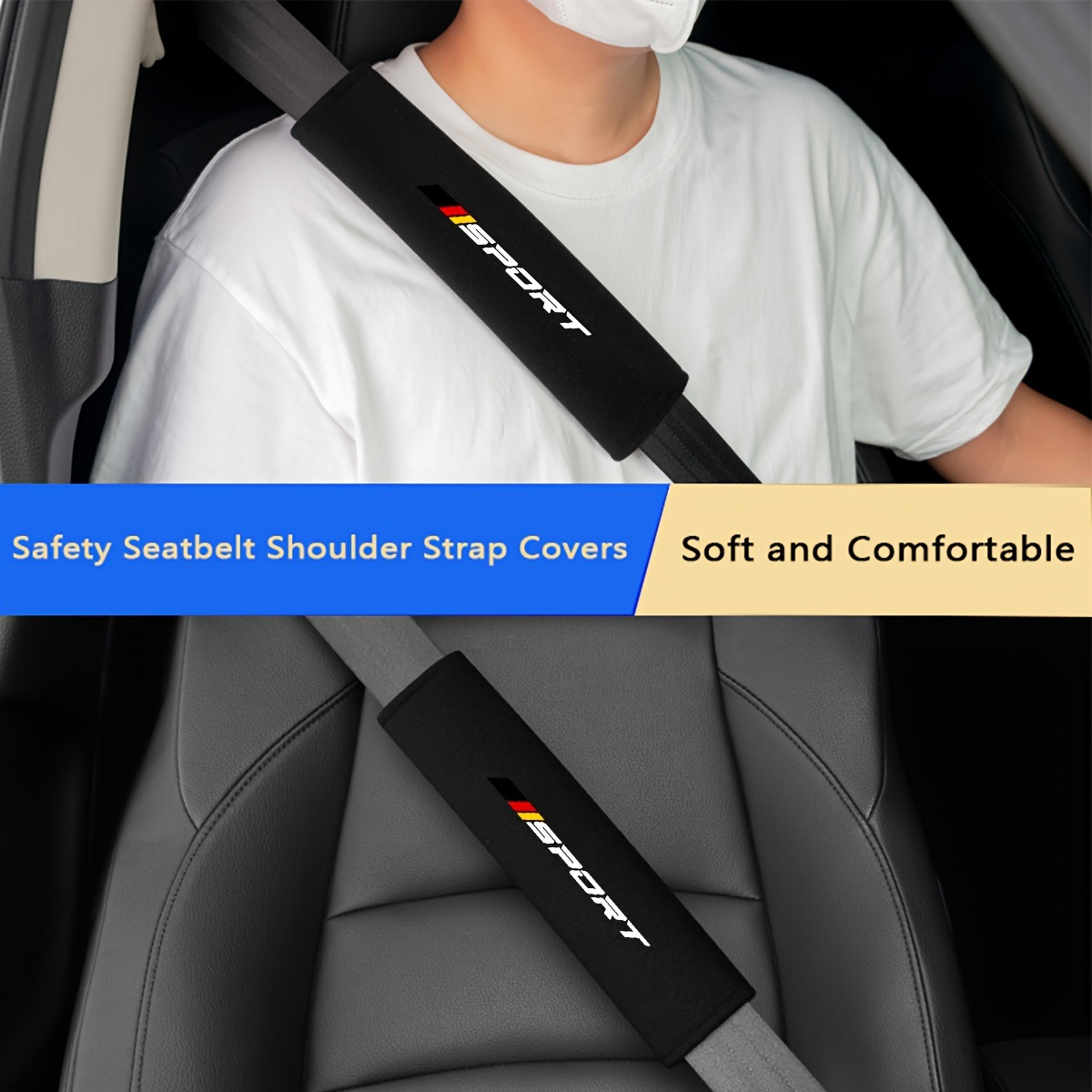 Plush Soft Comfort Car Seat Belt Pads Safety Shoulder Strap Cushions For Universal Vehicle Use 1