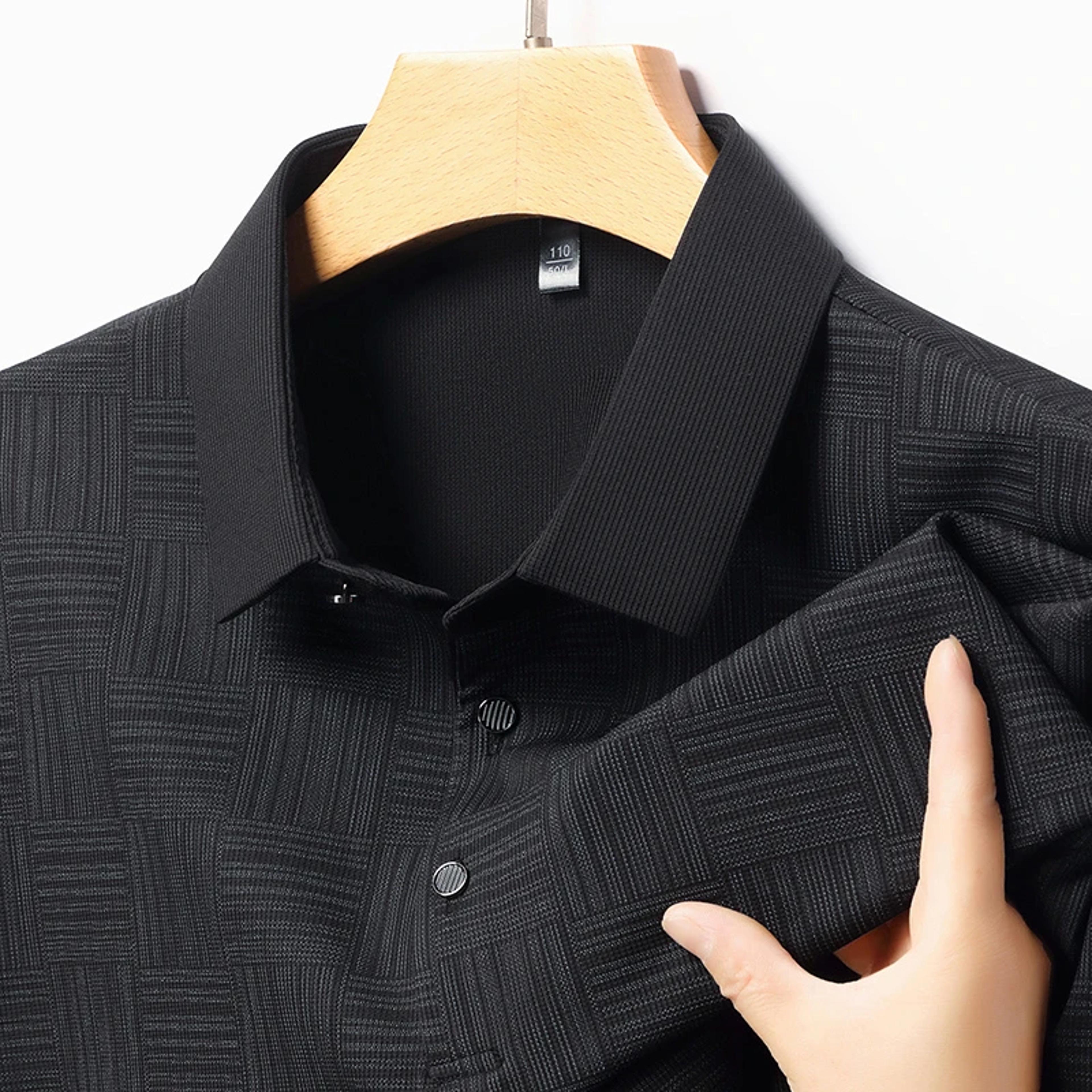 Fashion Mens New Printed Business Casual POLO Shirt Comfortable Short Sleeved And Breathable Top 1