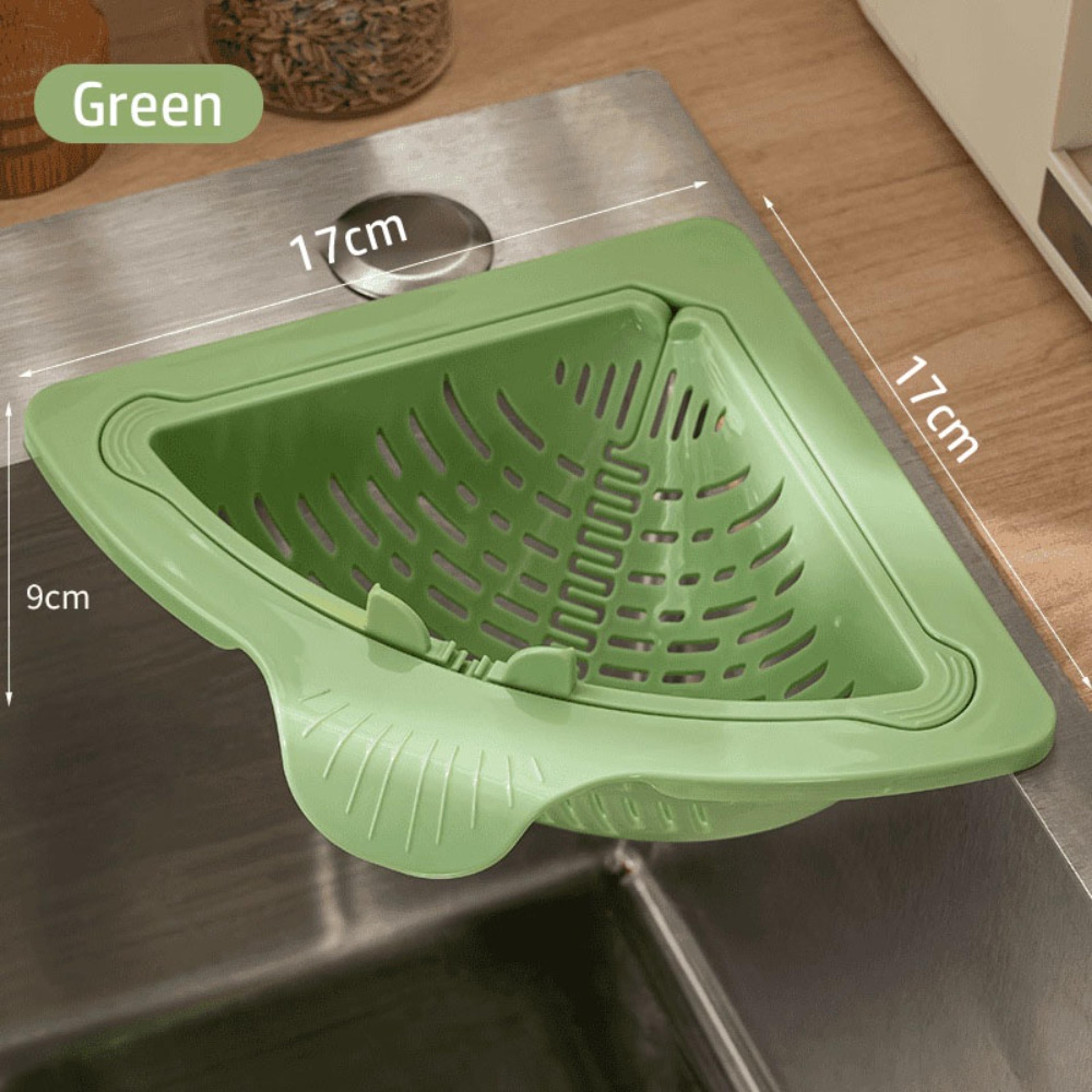 Triangle Antileak Sink Drain Basket Filter Quickly Kitchen Sink Filter Strainer Magnetic Badge Hold 4