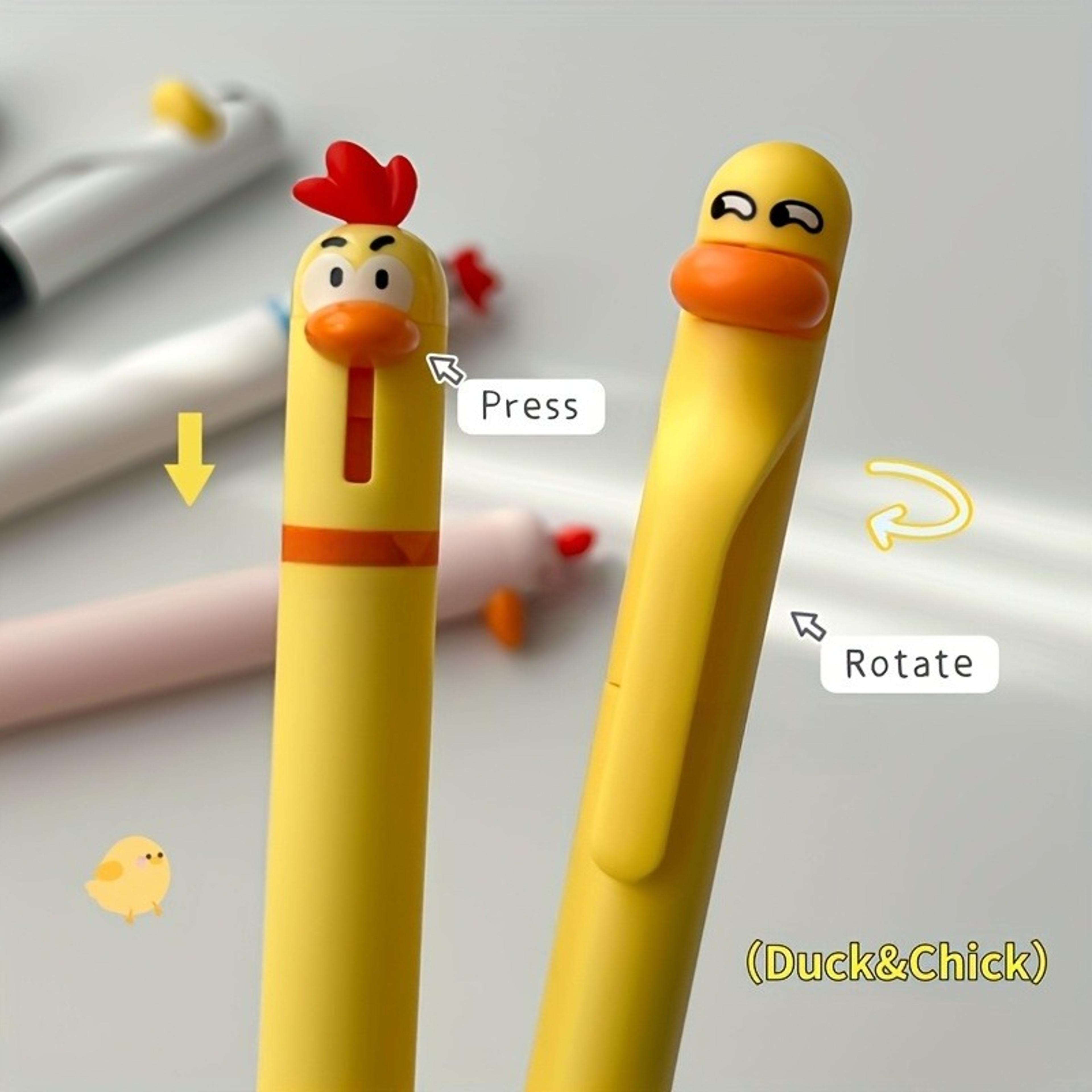 Creative Rotating Gel Pen Writing Pen Chicken Pressing Cute Funny Styling Office Supplies 3