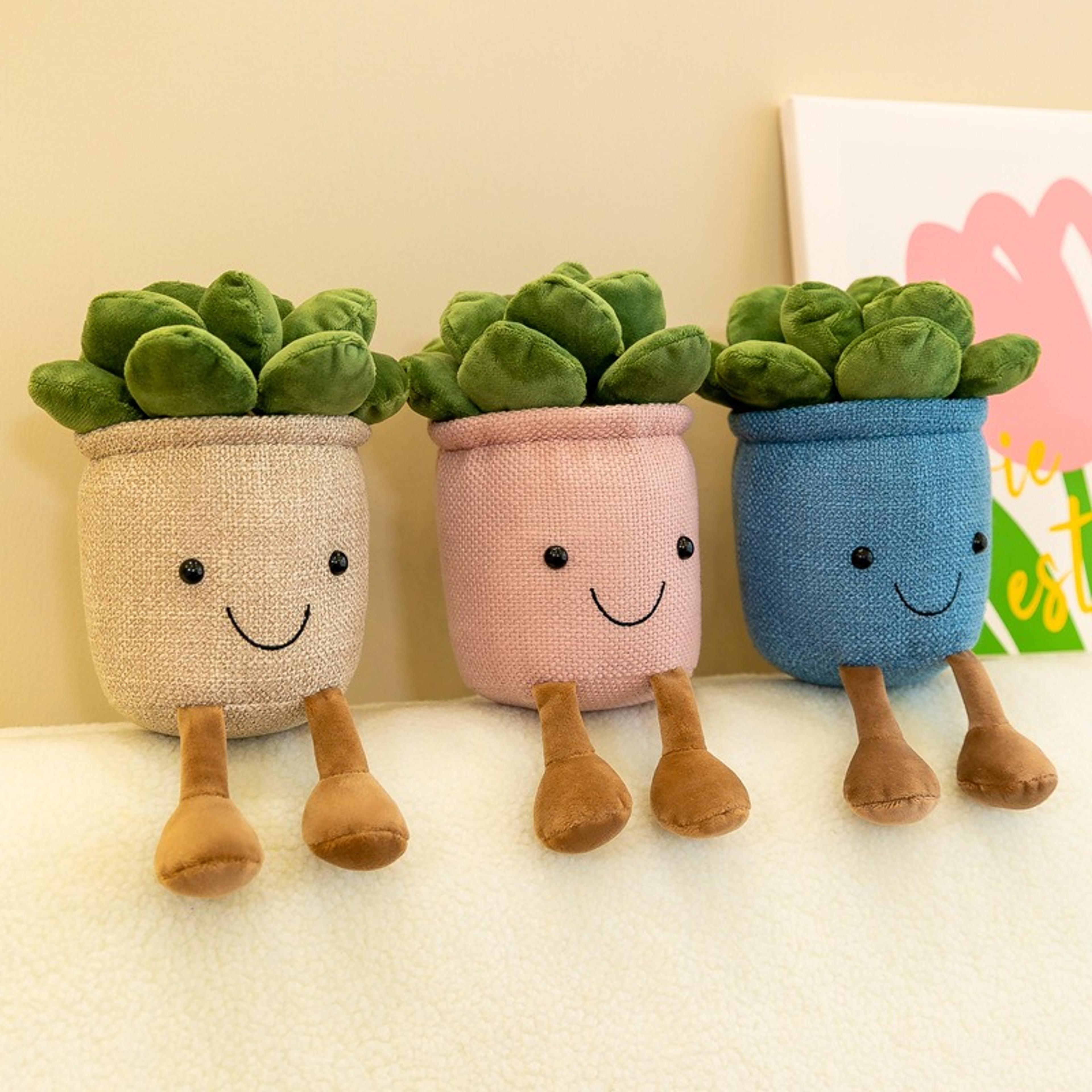Succulent Plush Greenery Ornaments Halloween Christmas Simulation Plants Rag Dolls Home Decor 1