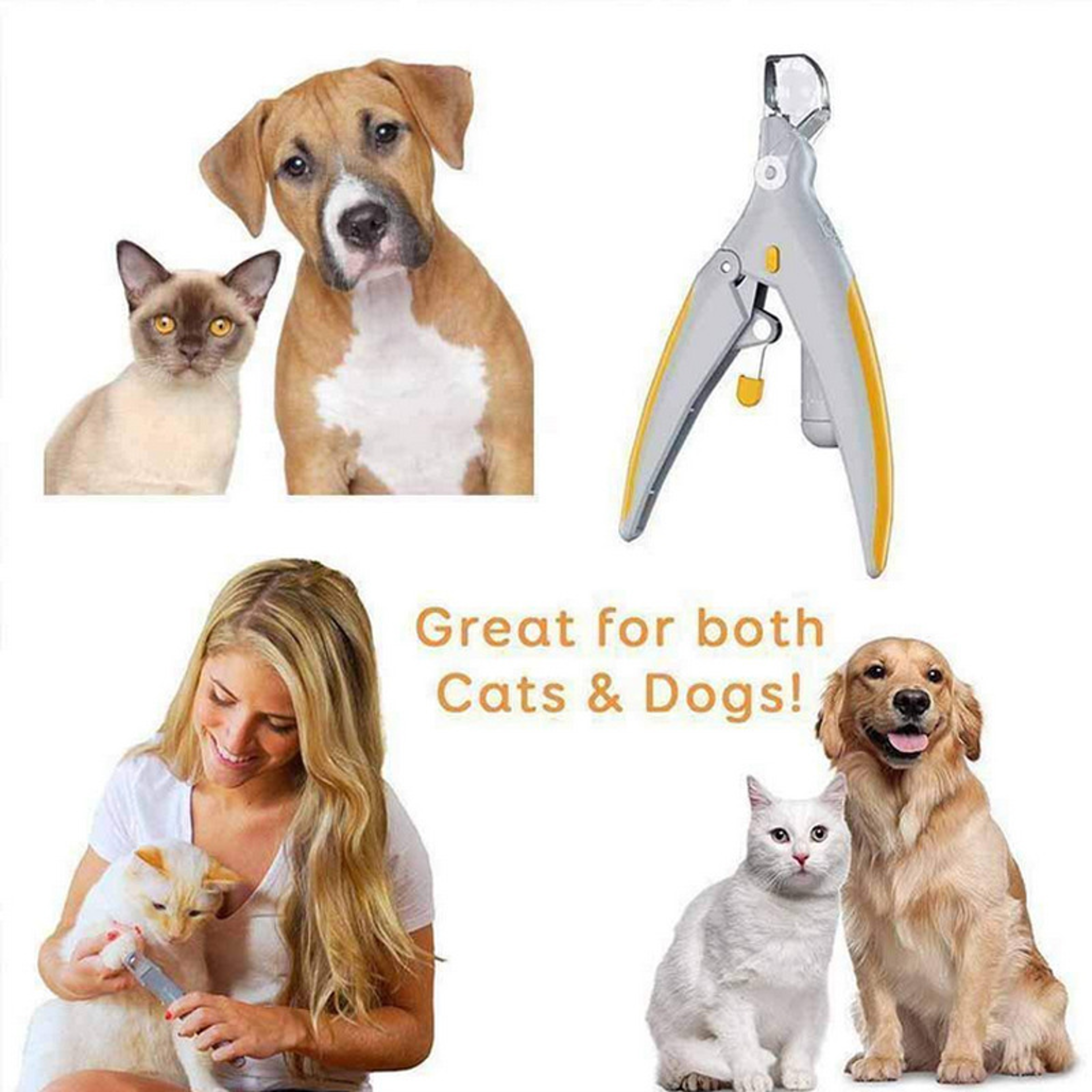 Cat And Dog Cleaning Scissors LED Pet Nail Clipper For Safe Beauty Care 4