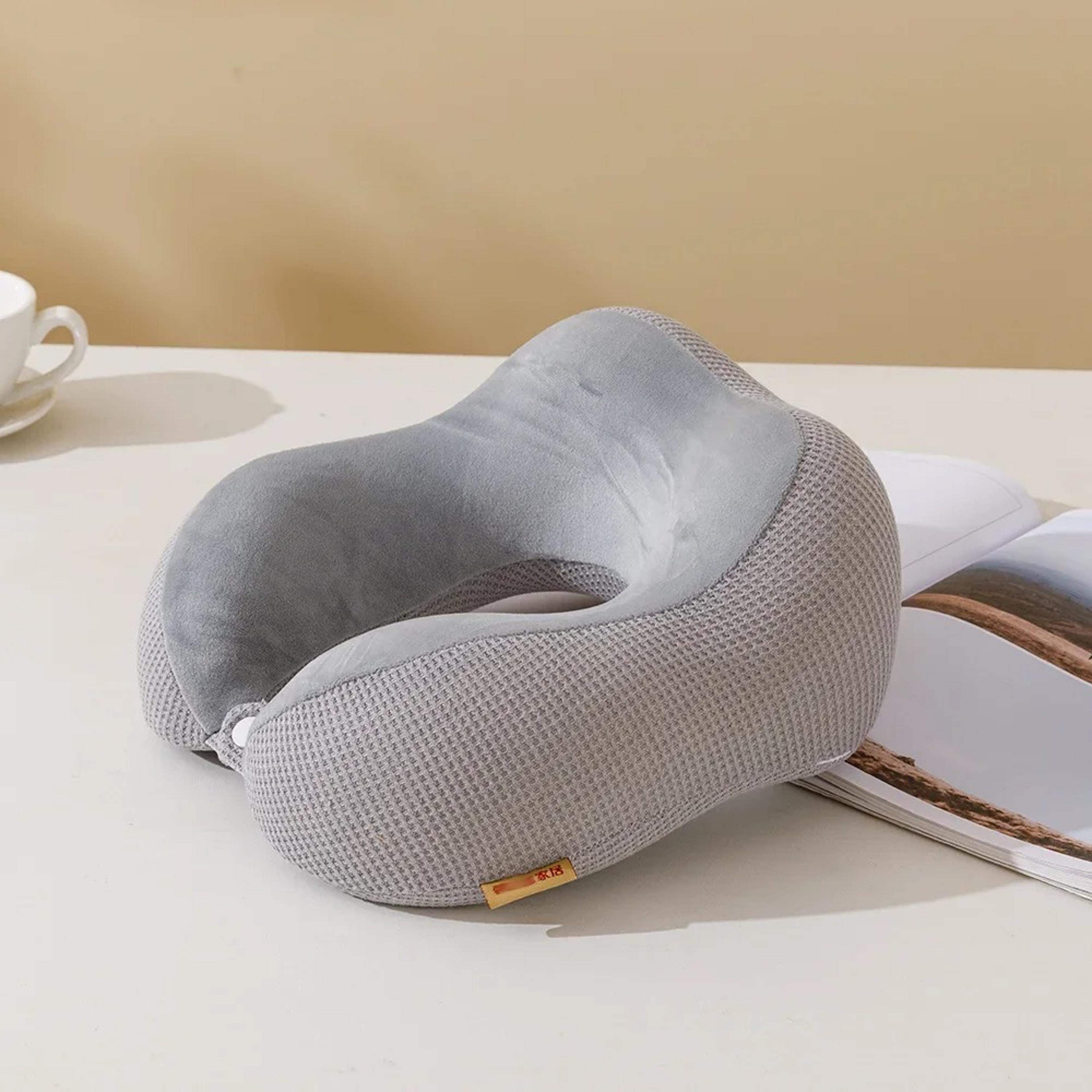 Ushaped Neck Pillow For Travel Memory Foam Slow Rebound Airplane Car Lunch Break Mesh Hump 7