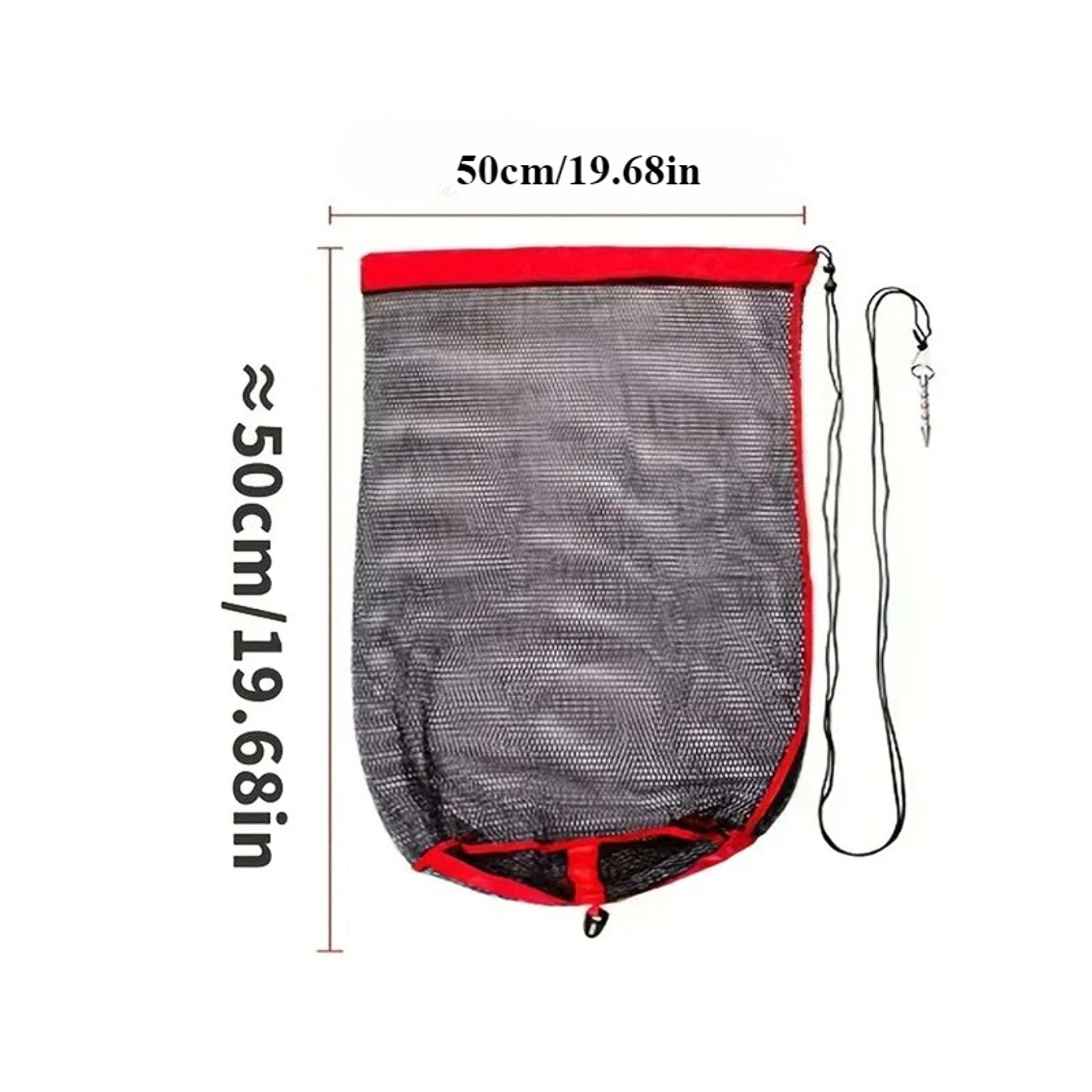 Portable Fishing Net With Drawstring Encrypted Mesh Fish Bag Fishing Collection Bag Login Net 6
