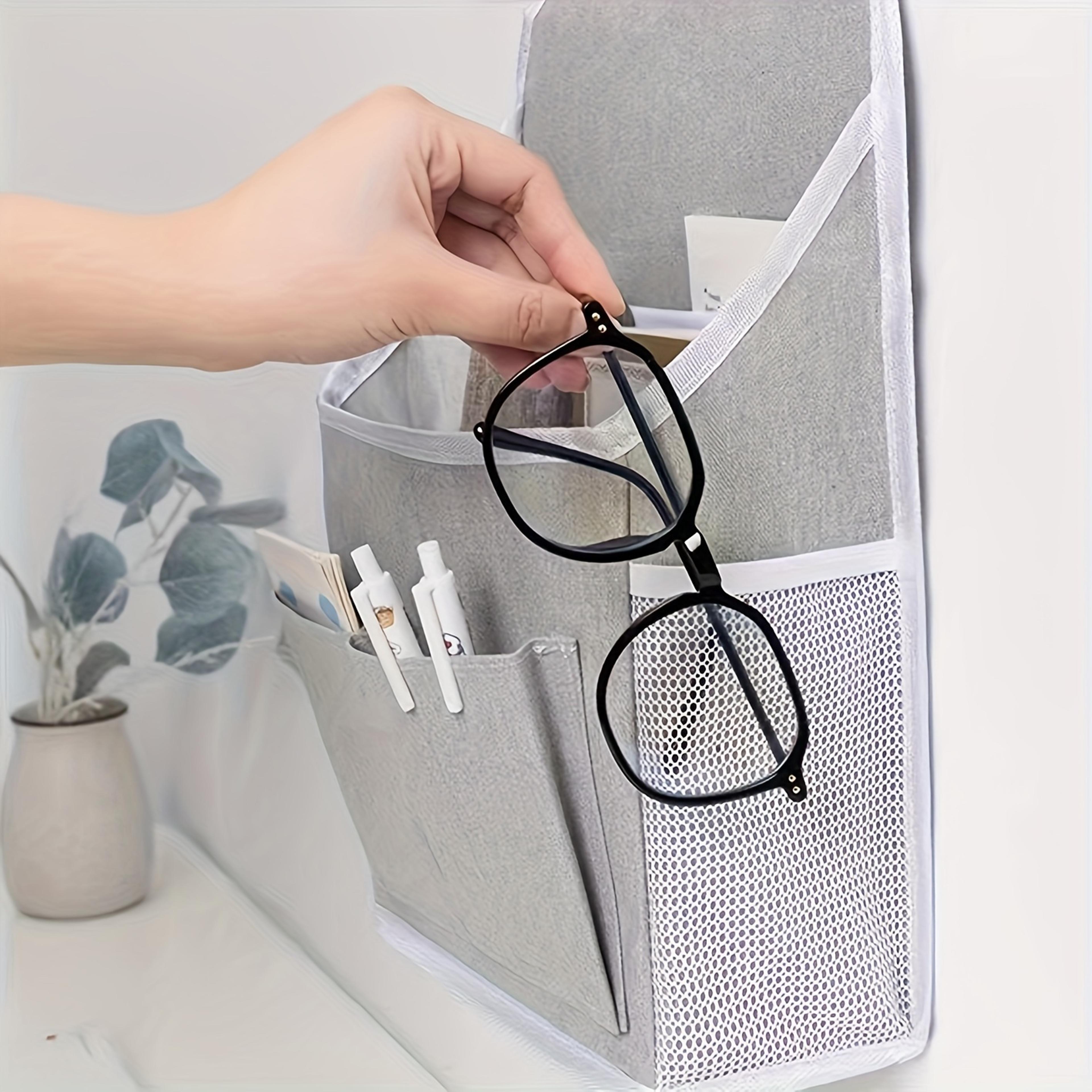 Multipurpose Hanging Storage Bag With Dual Pockets And Mesh Side Compartments Wall Mounted Storage  2