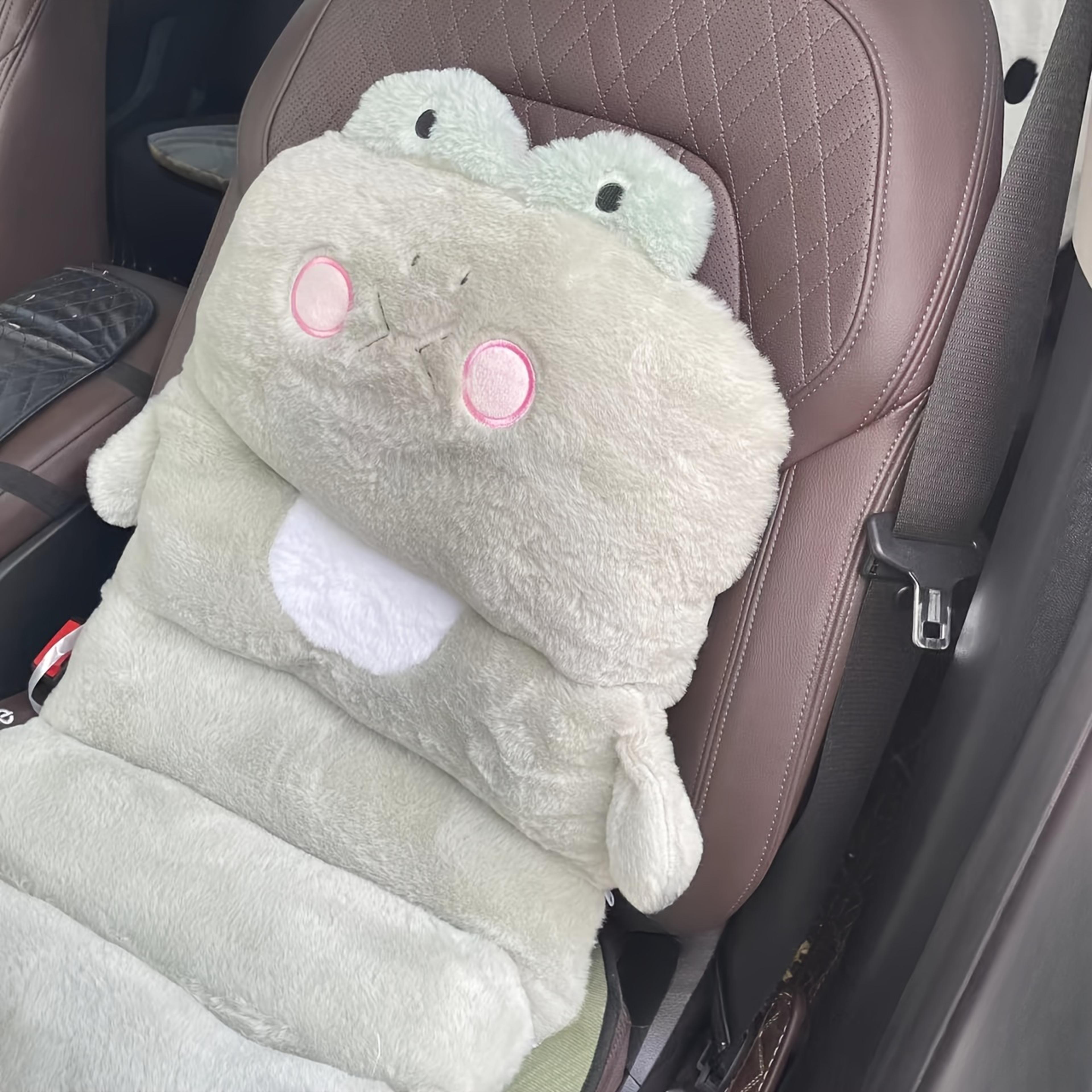 Thick And Warm Plush Car Seat Cushion Integrated Cartoon Plush Cushion For Vehicles And Chairs 3