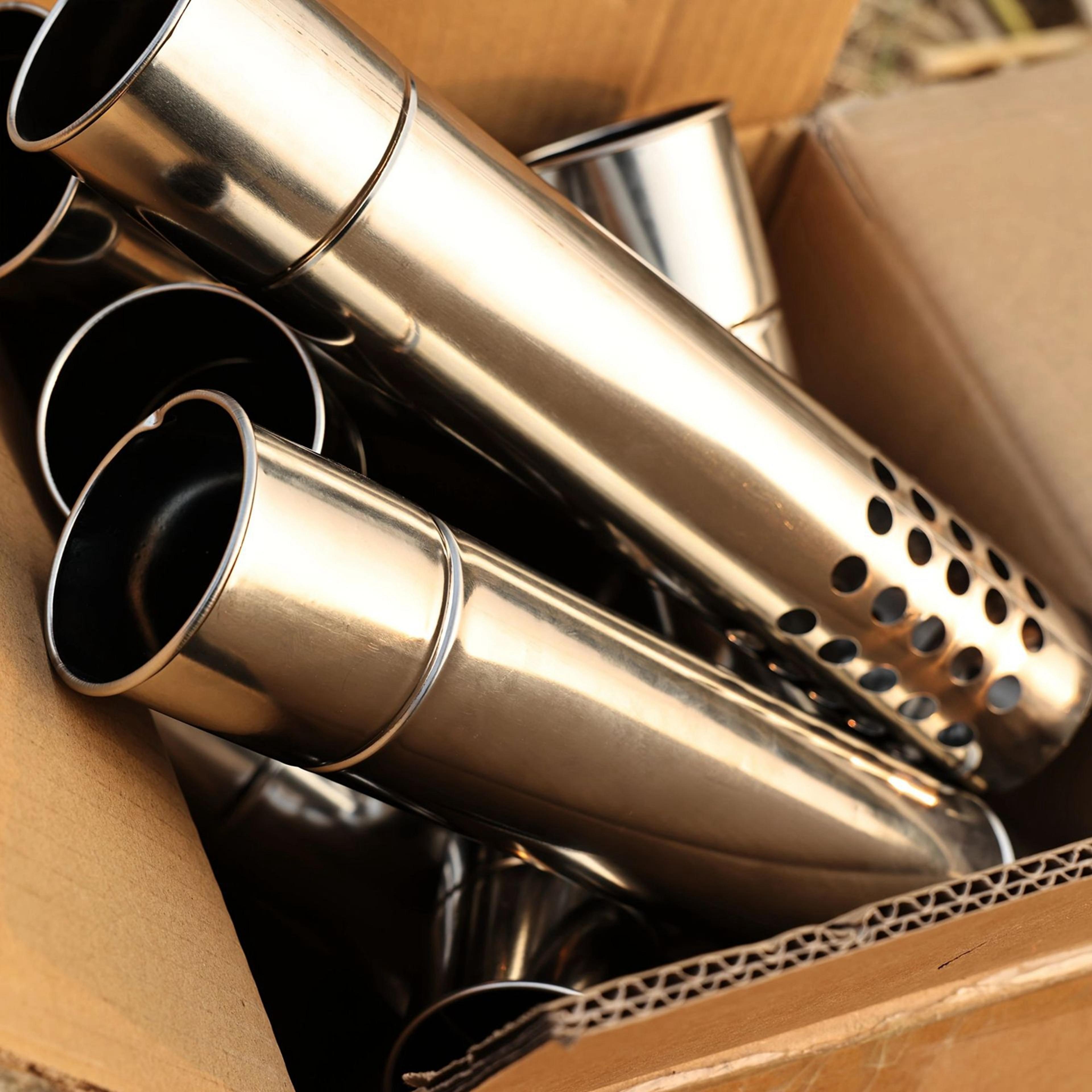 Straight Stove Pipe Stainless Steel Flue Chimney Extension Chimney Tube Set For Fireplaces Wood Sto 4