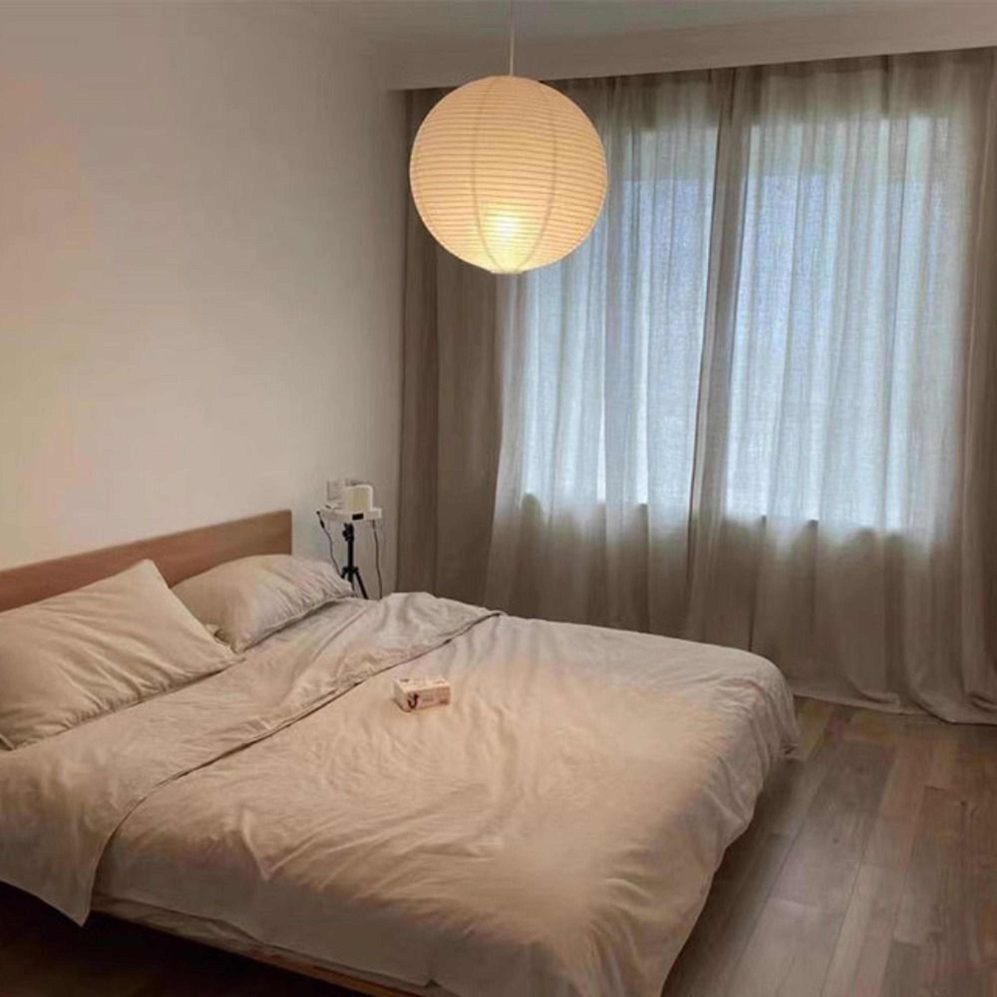 Classic Modern Pendant Light Cover Hanging Paper Lampshade Round Ceiling Light For Home Hotel Cafe  2