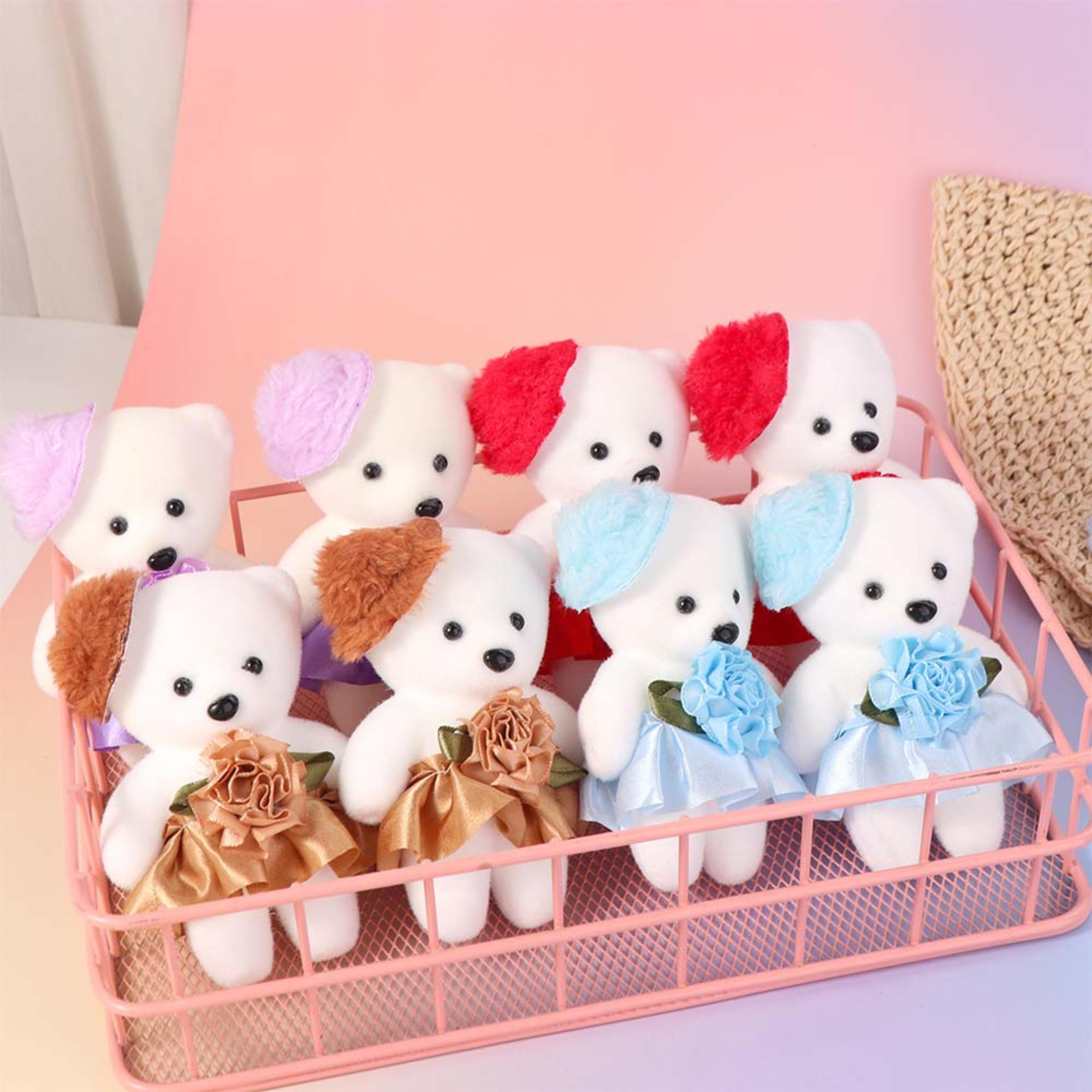 Plush Doll Cartoon Bear Set Foam Animal Plush Bouquet 0