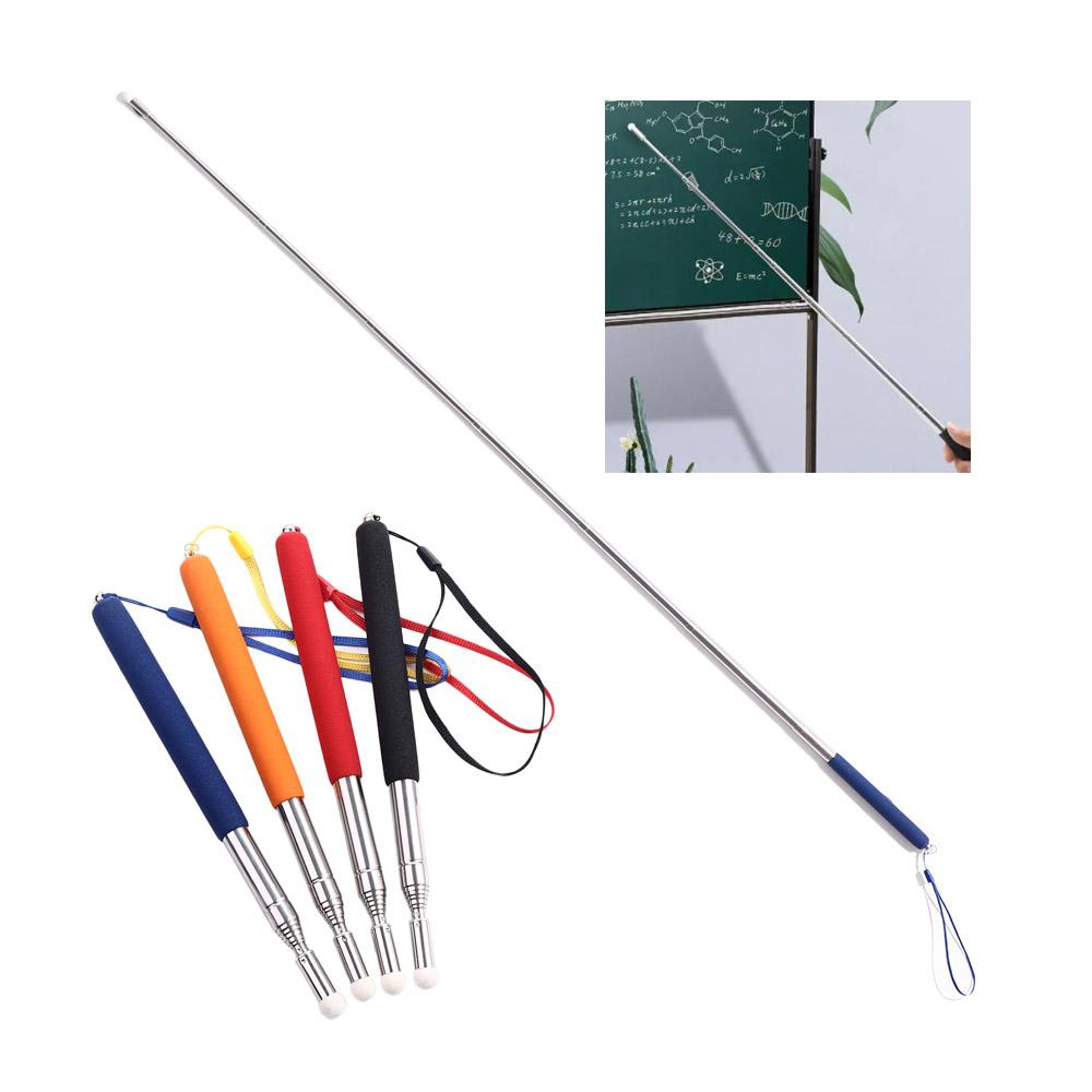 Retractable Classroom Pointer Pen Stainless Steel Extendable Hand Presenter Tool 0
