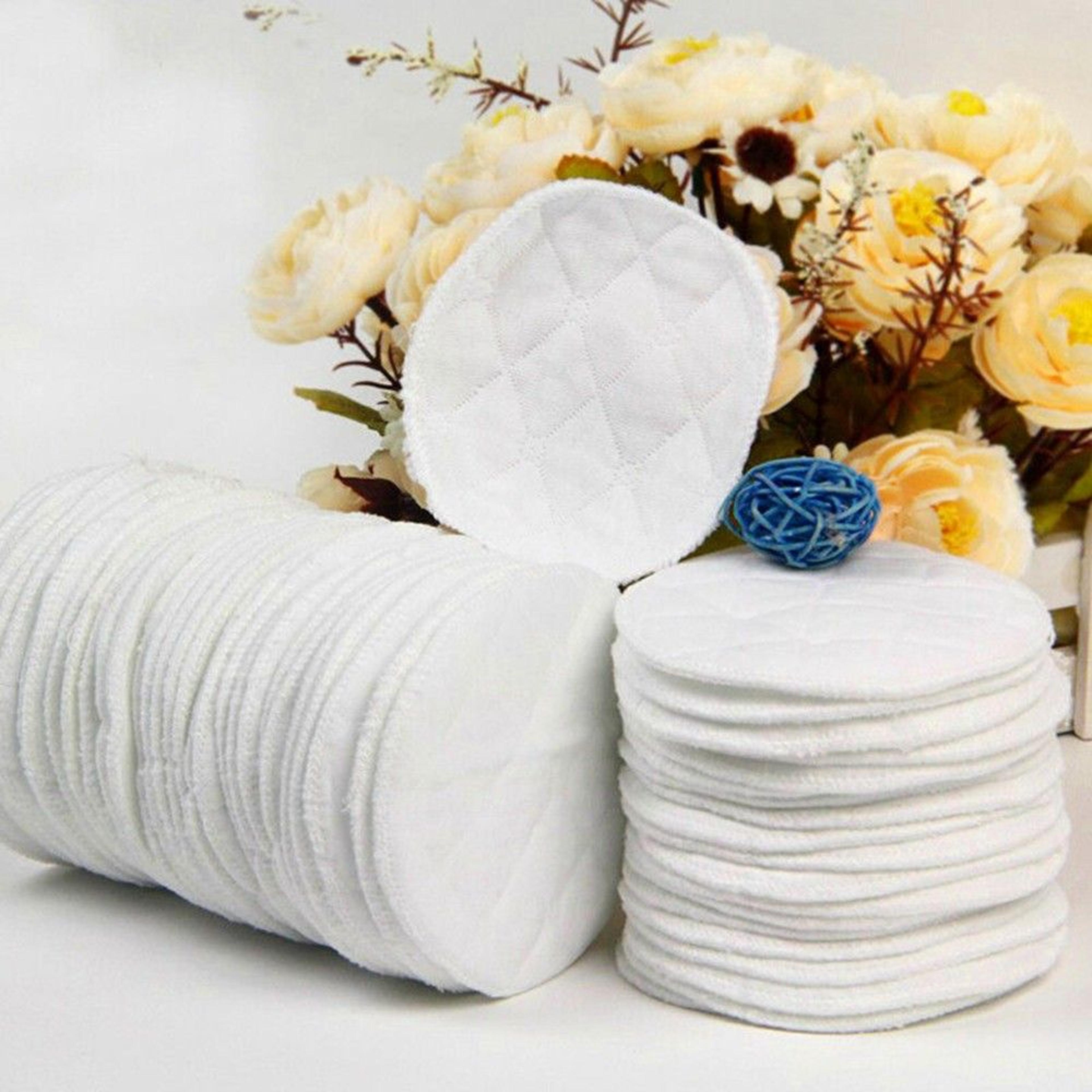 Soft Absorbent Reusable Nursing Breast Pads Washable Baby Breastfeeding 5