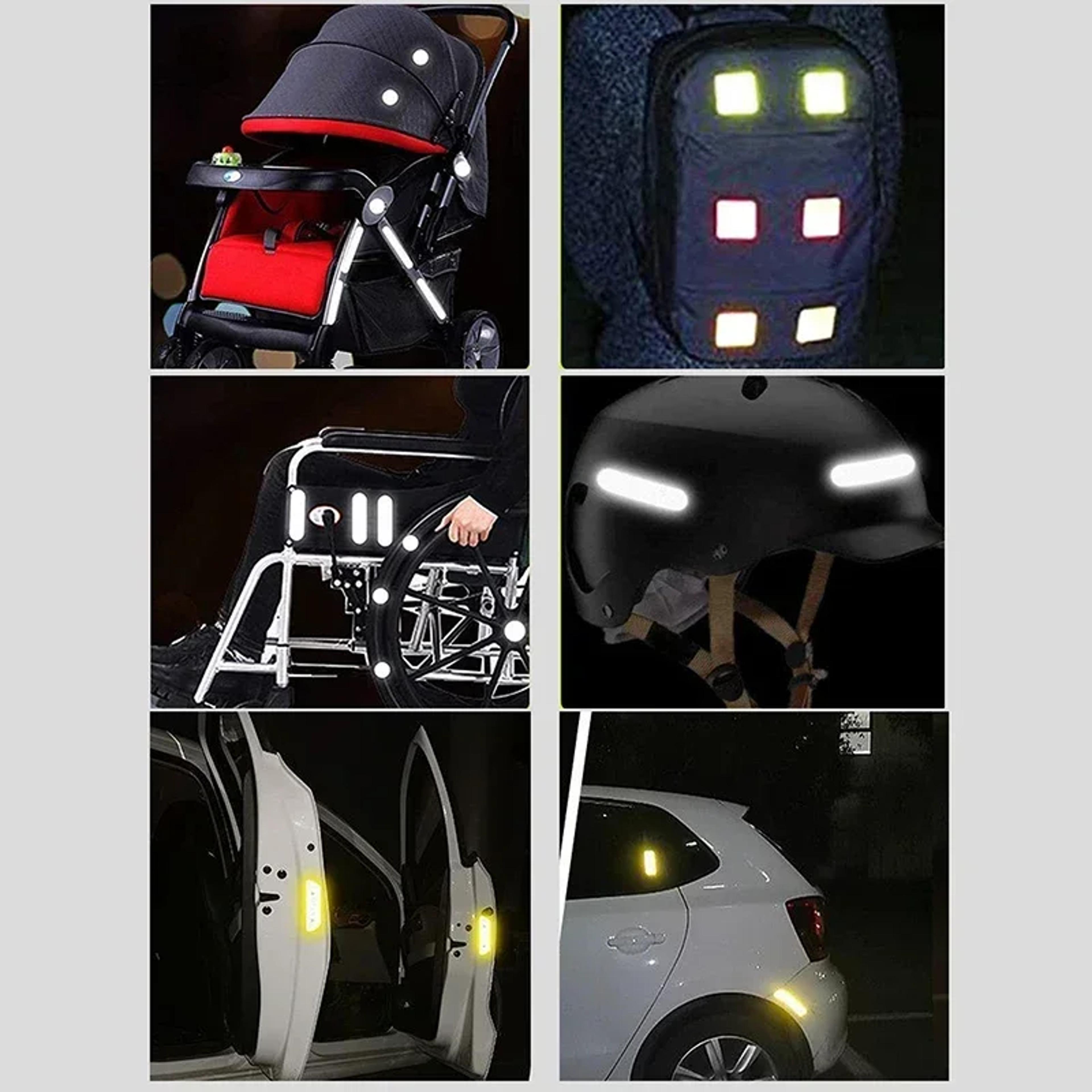 Baby Stroller Reflective Patch Waterproof Night Safety Warning Sticker Multifunction Anticollision  3