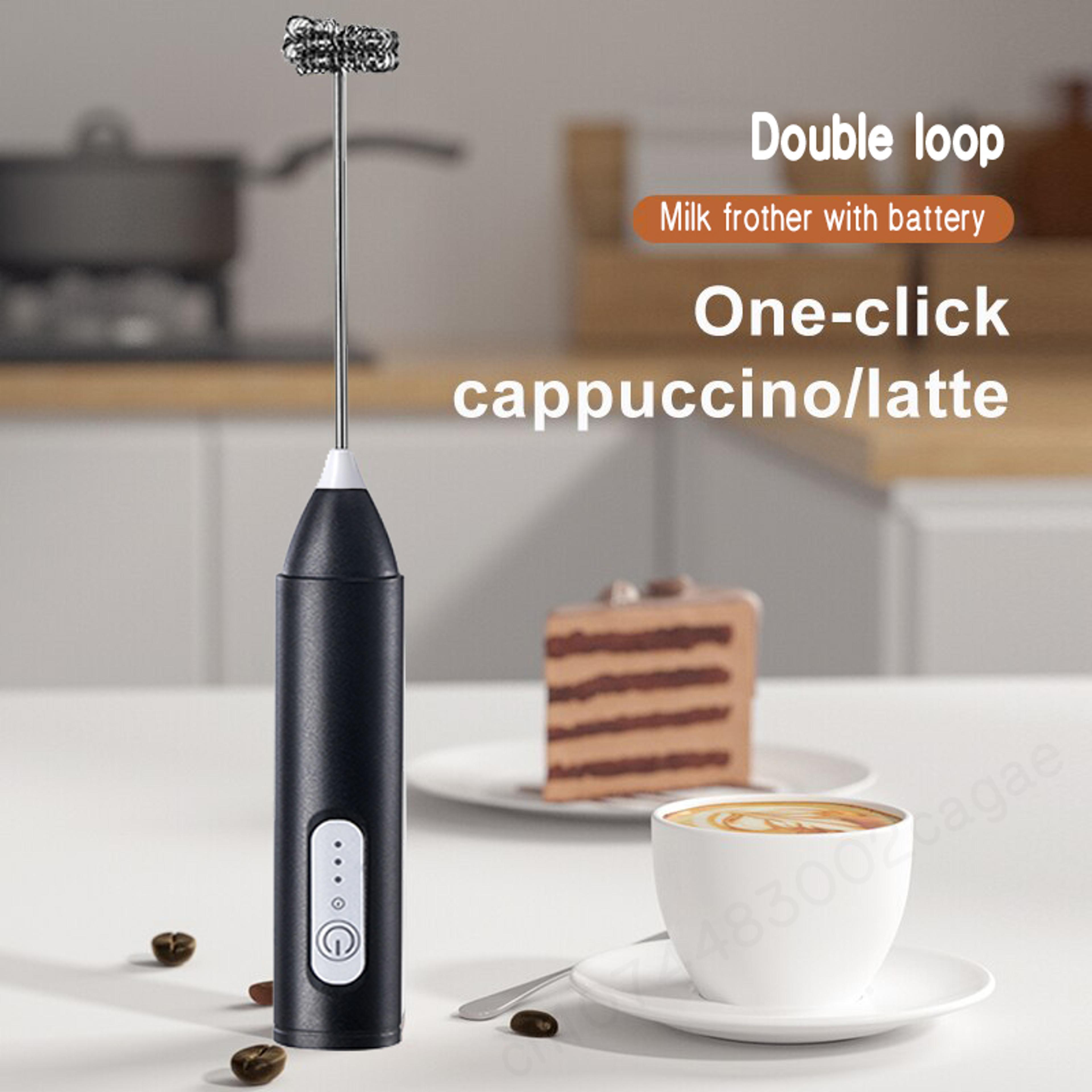 Automatic Electric Coffee Milk Froth Mixer Handheld Whisk Egg Beater Coffee Creamer Kitchen Foaming 1