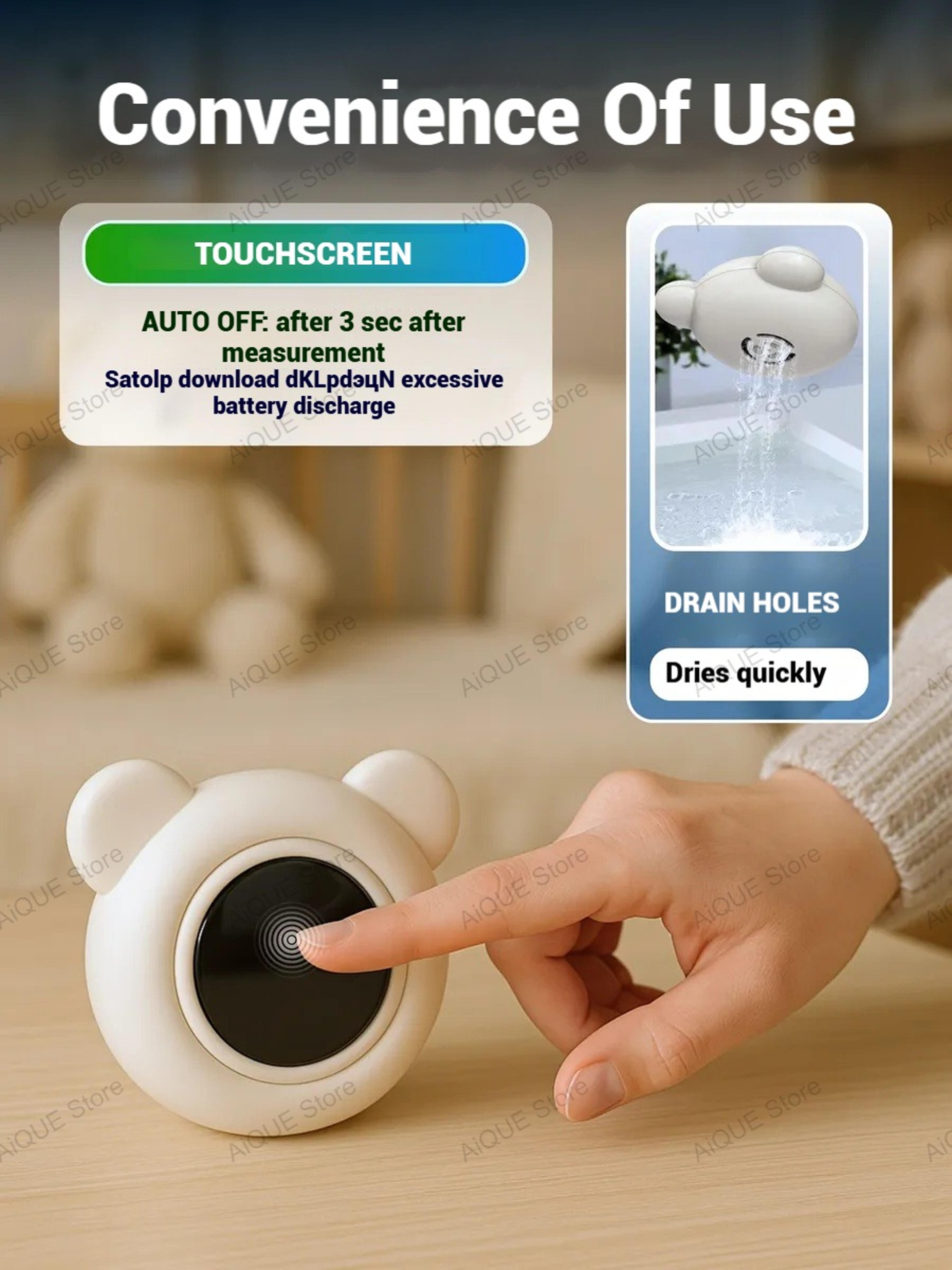 Touch Control Baby Bath Temperature Monitor LED Display Digital Water Thermometer 3