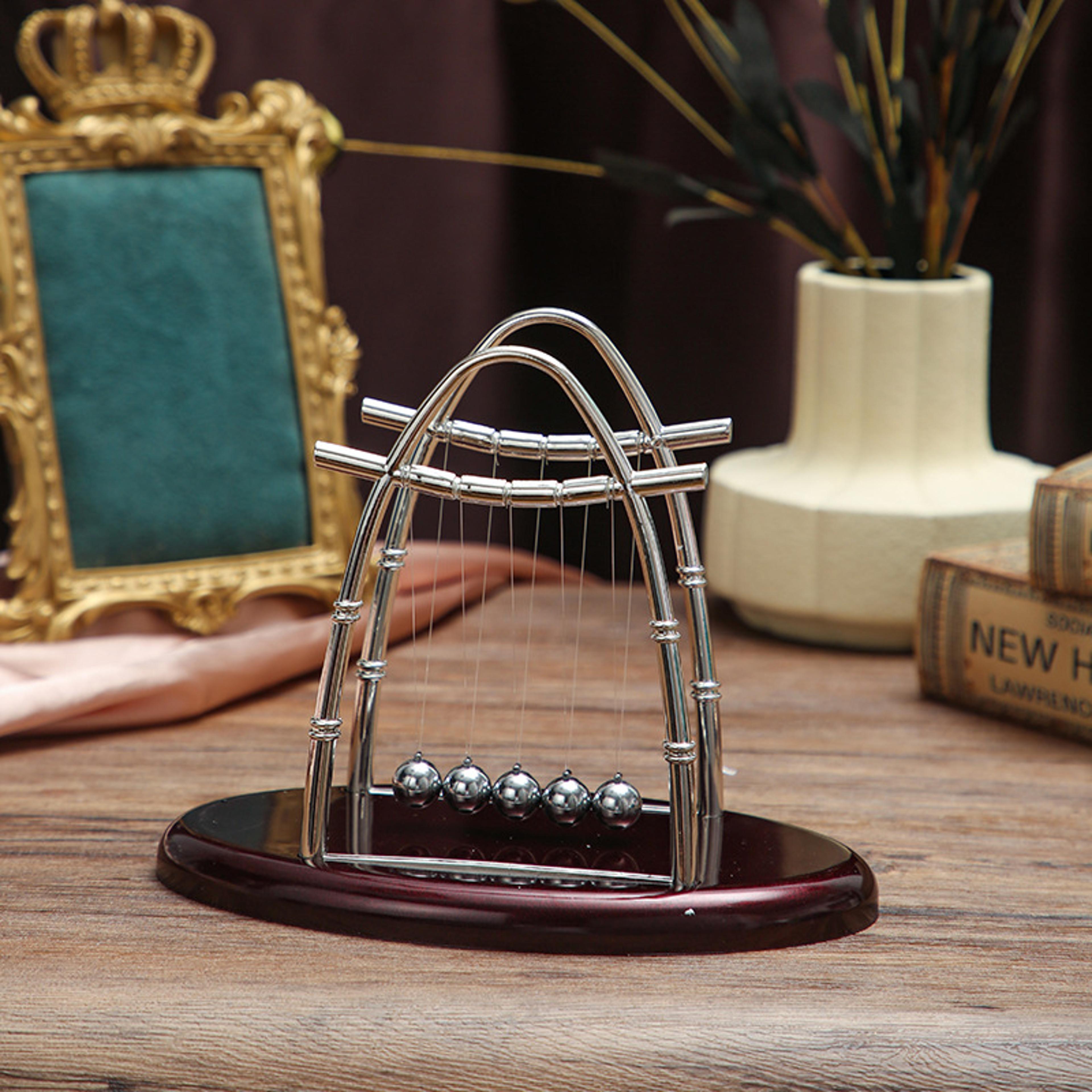 Newton Balance Pendulum Ball Physical Science Toy Energy Conservation Law Desktop Decoration For Of 6