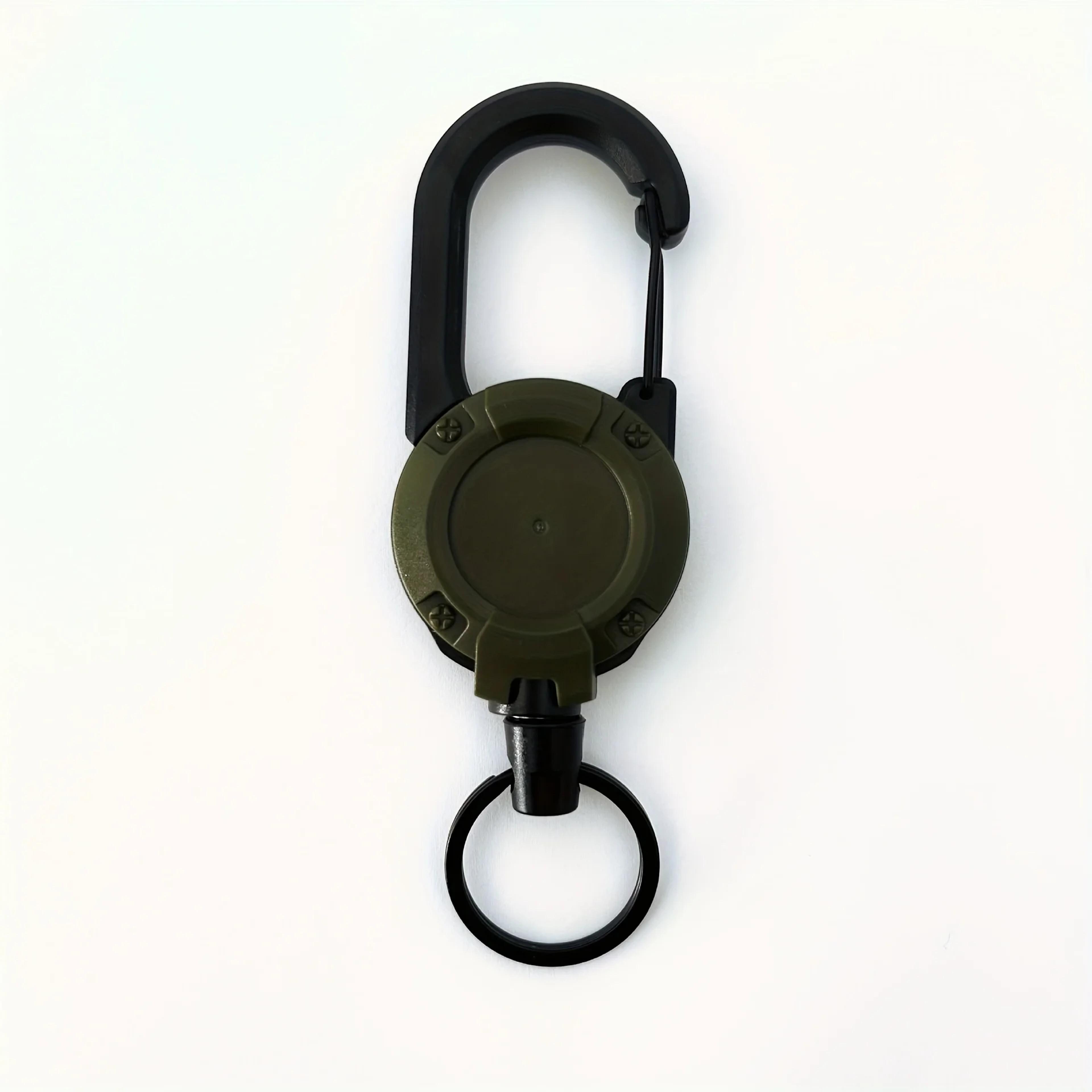 Heavy Duty Extendable Keychain Badge Reel With Retractable Holder And Carabiner For Outdoor Bags 4